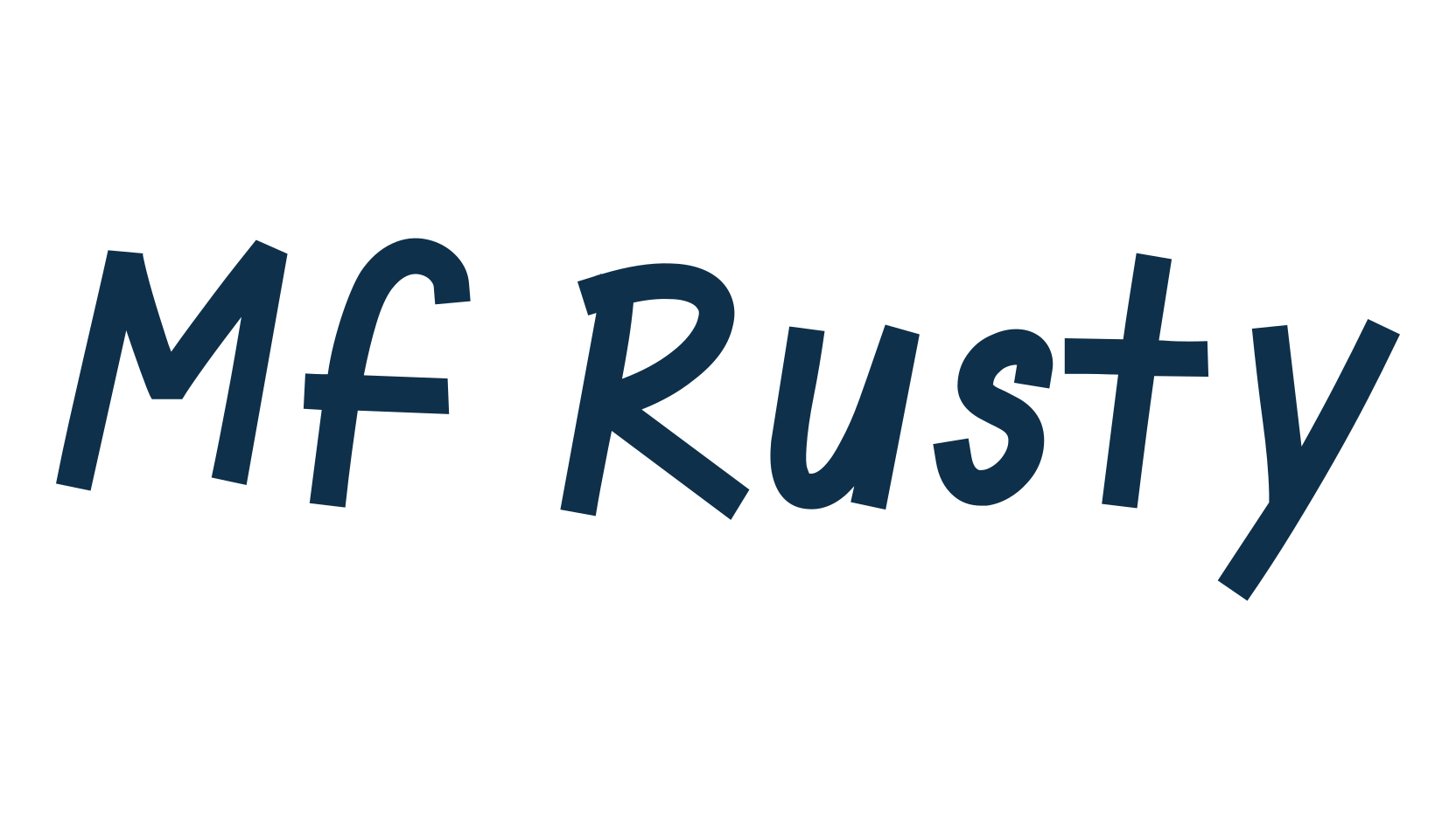 Mf Rusty, fancy cartoon decorative comic font preview