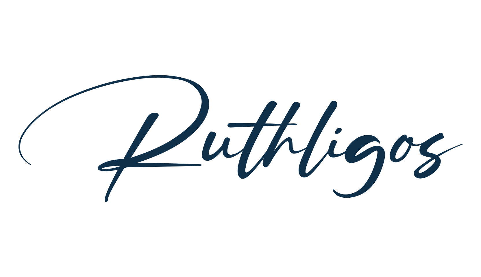 Ruthligos, calligraphy font preview