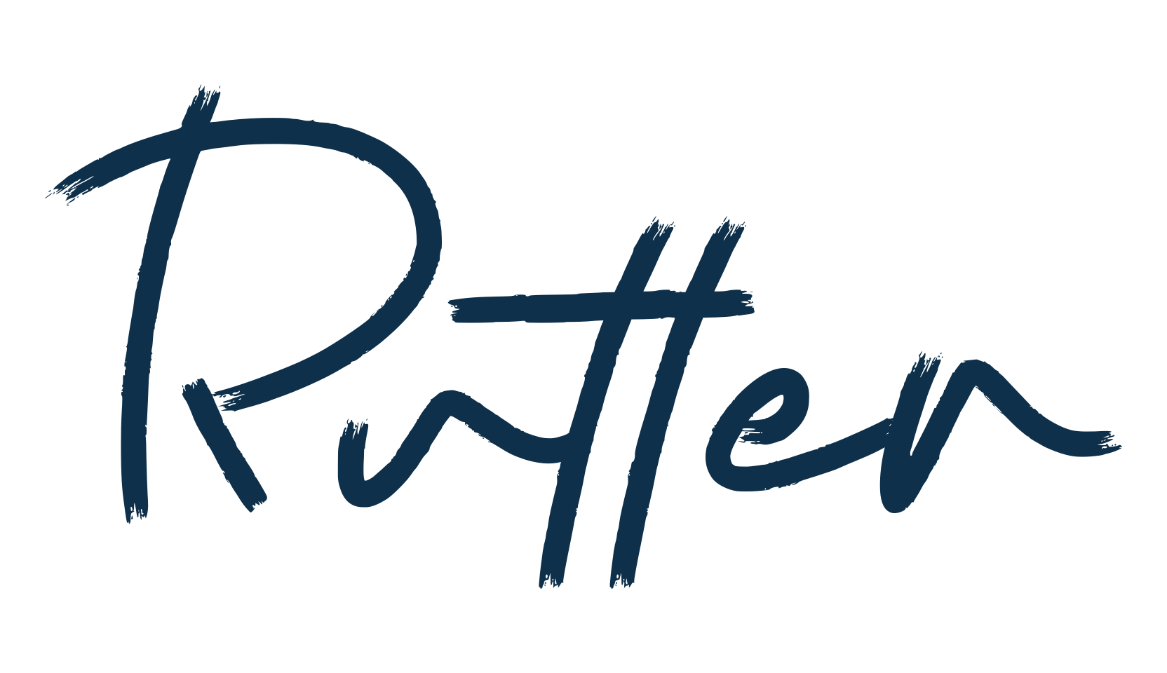 Rutter, handwriting font preview