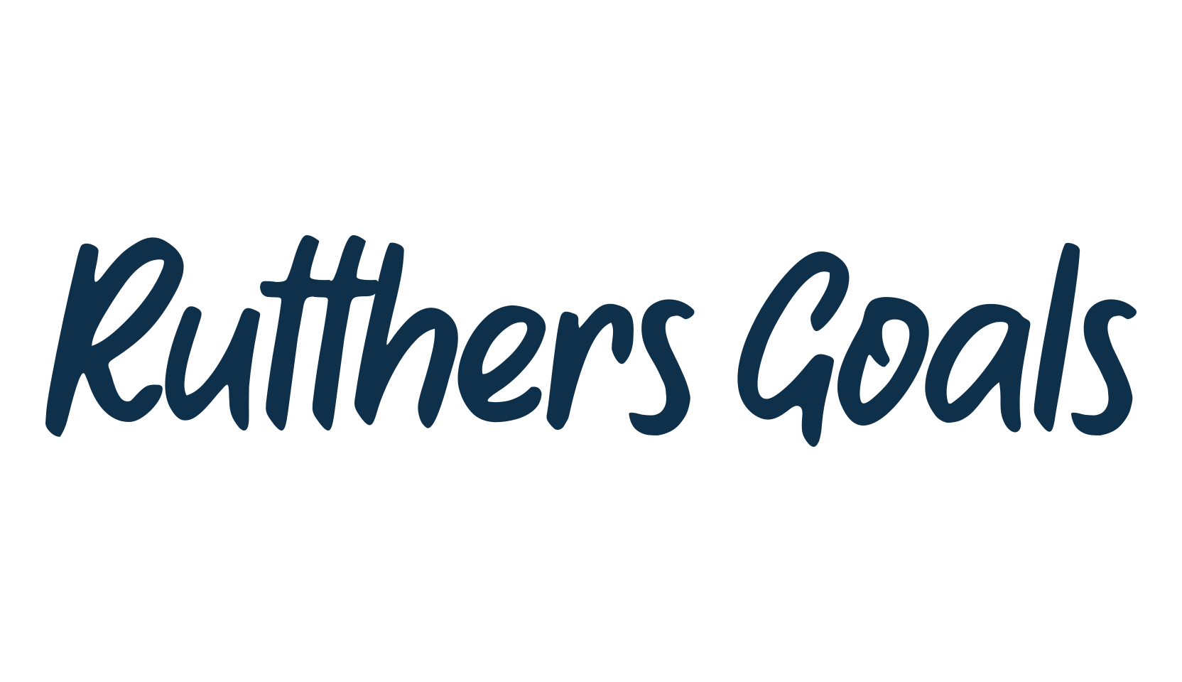 Rutthers Goals, script handwritten fancy decorative calligraphy font preview
