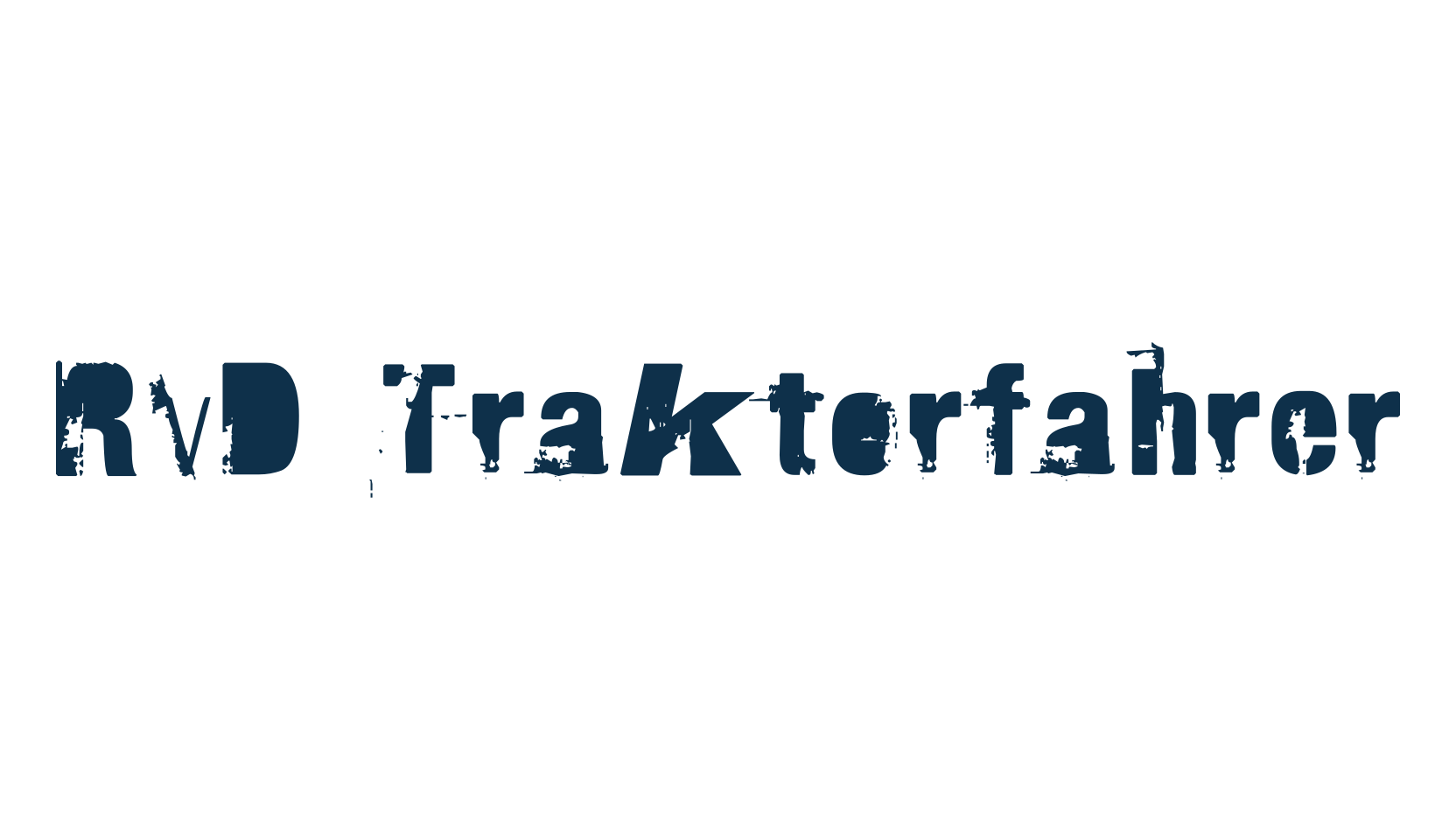 RvD Traktorfahrer, destroy font preview