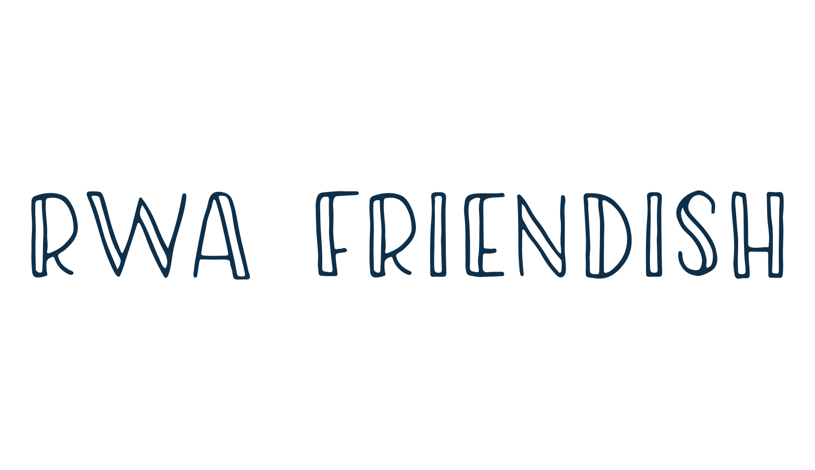 RWA Friendish, fancy various decorative font preview