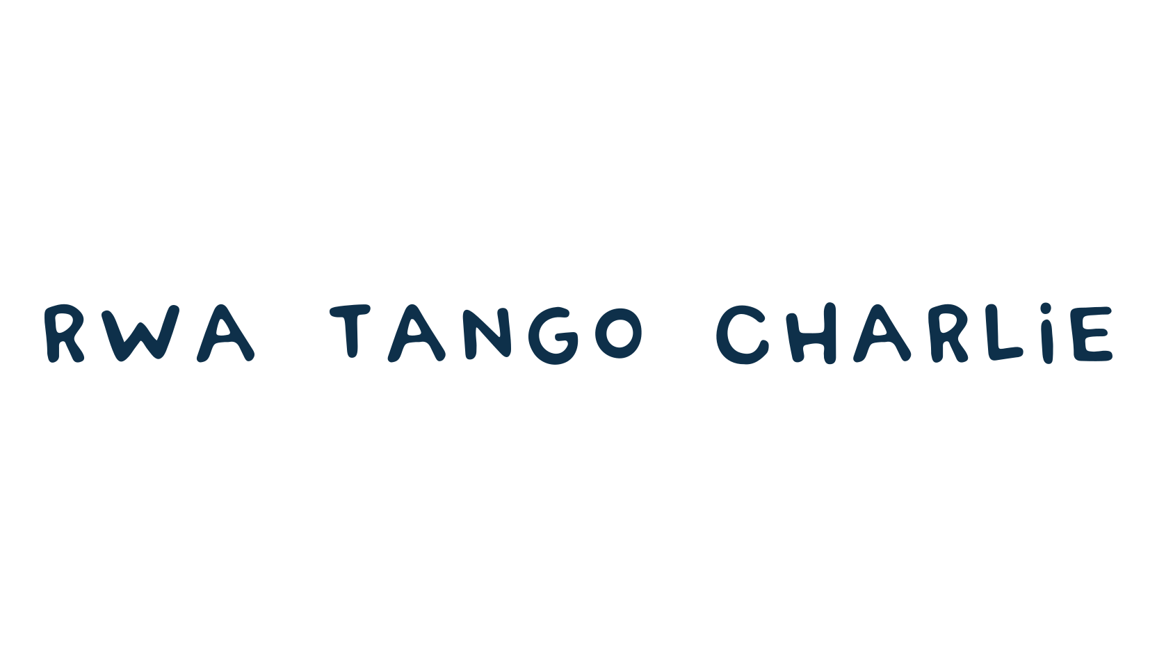 RWA Tango Charlie, script handwritten fancy decorative calligraphy font preview