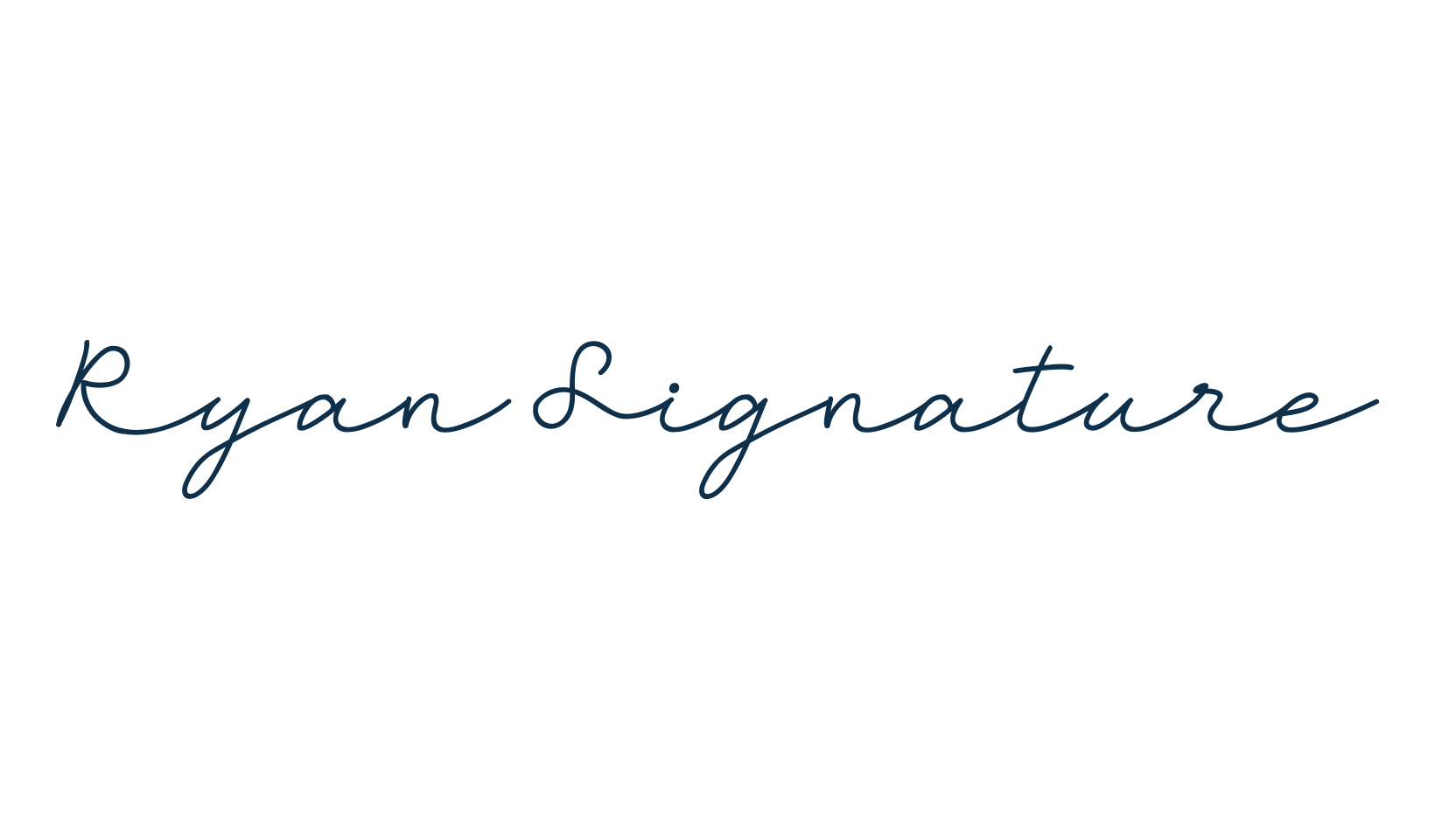 Ryan Signature, script handwritten fancy decorative calligraphy font preview