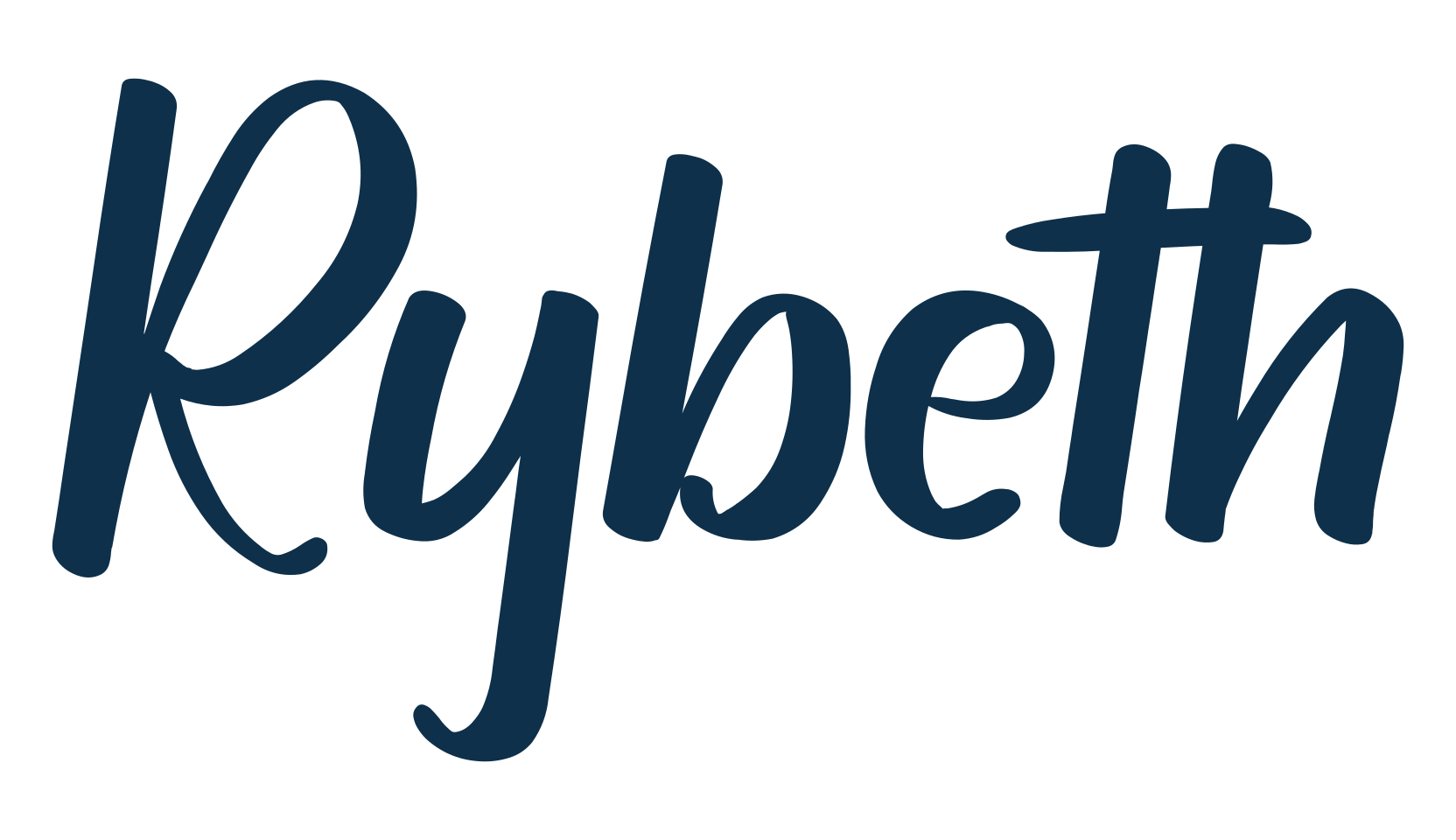Rybeth, script handwritten fancy decorative calligraphy font preview