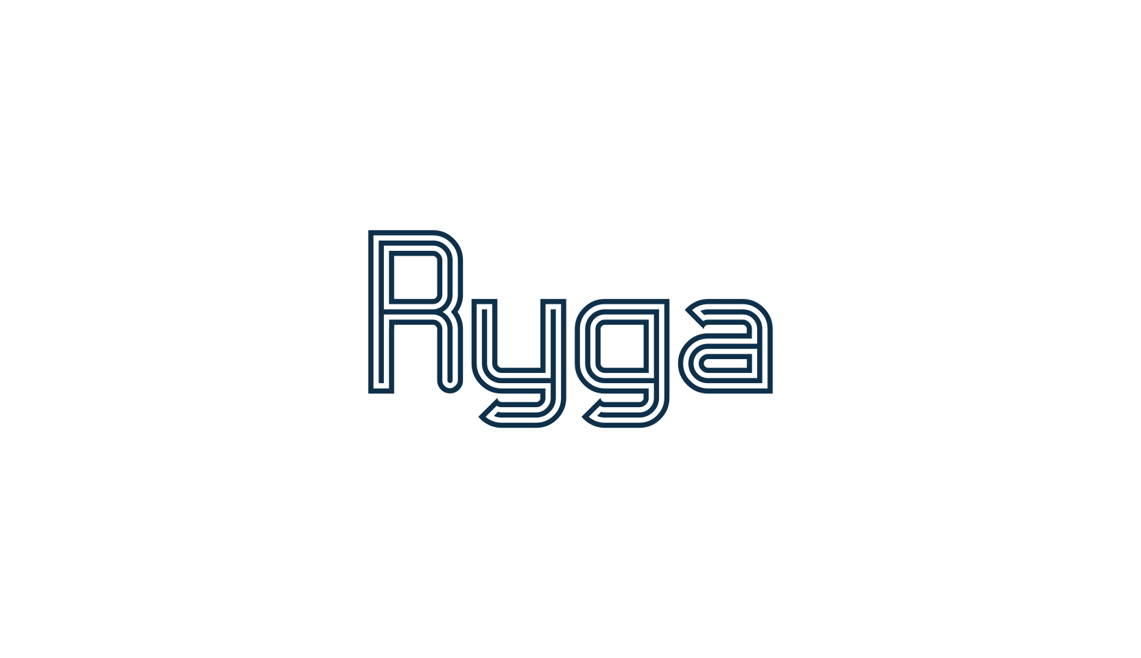 Ryga, fancy retro decorative font preview