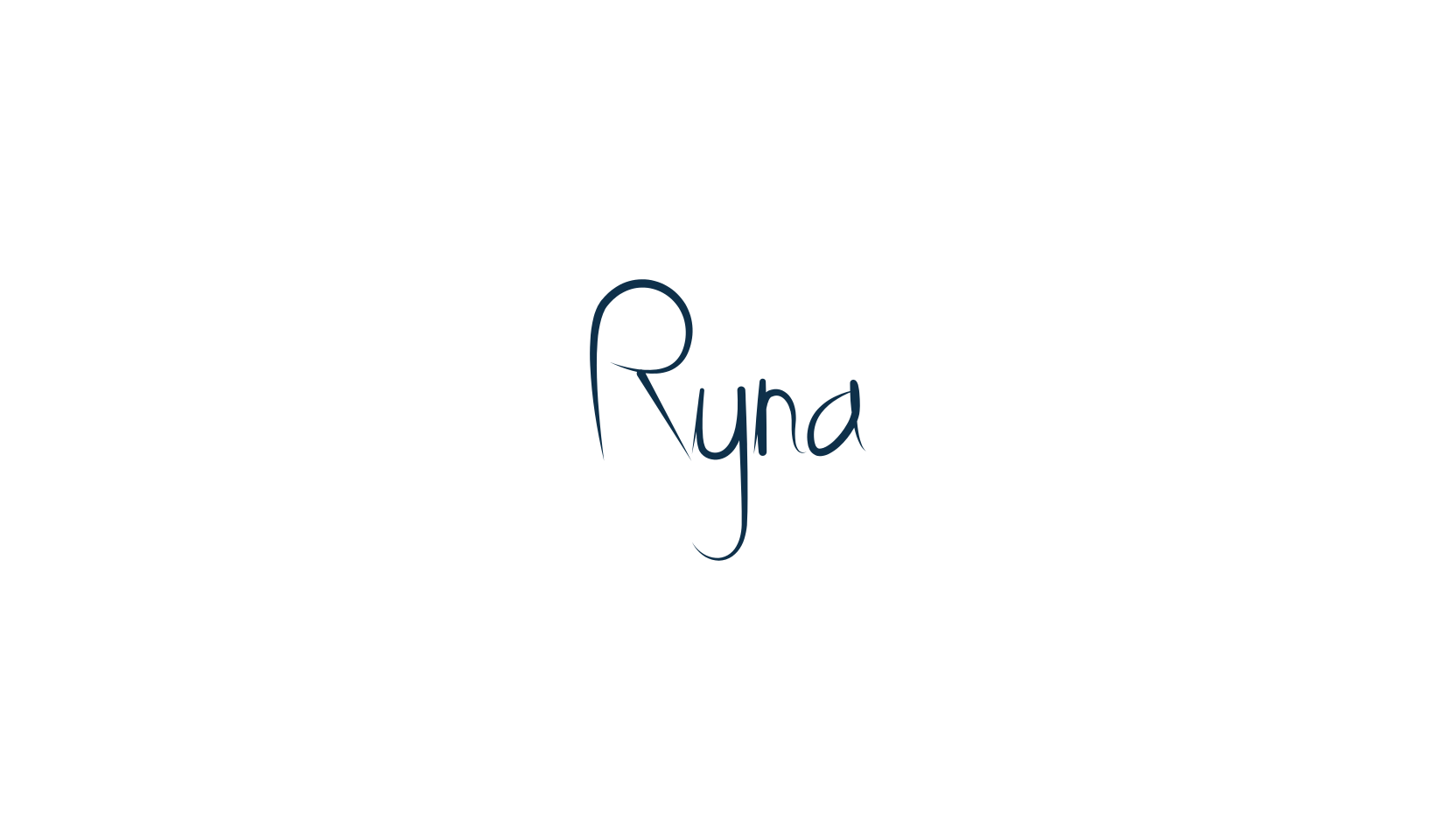 Ryna, handwriting font preview