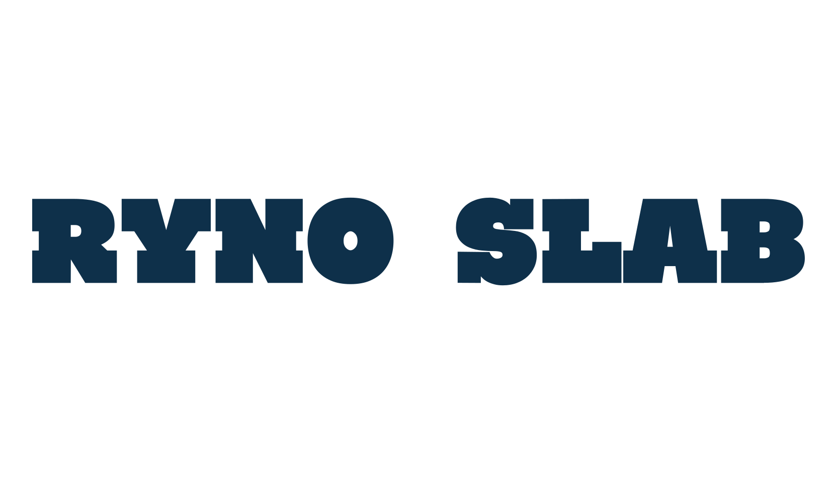 Ryno Slab, fancy various decorative font preview