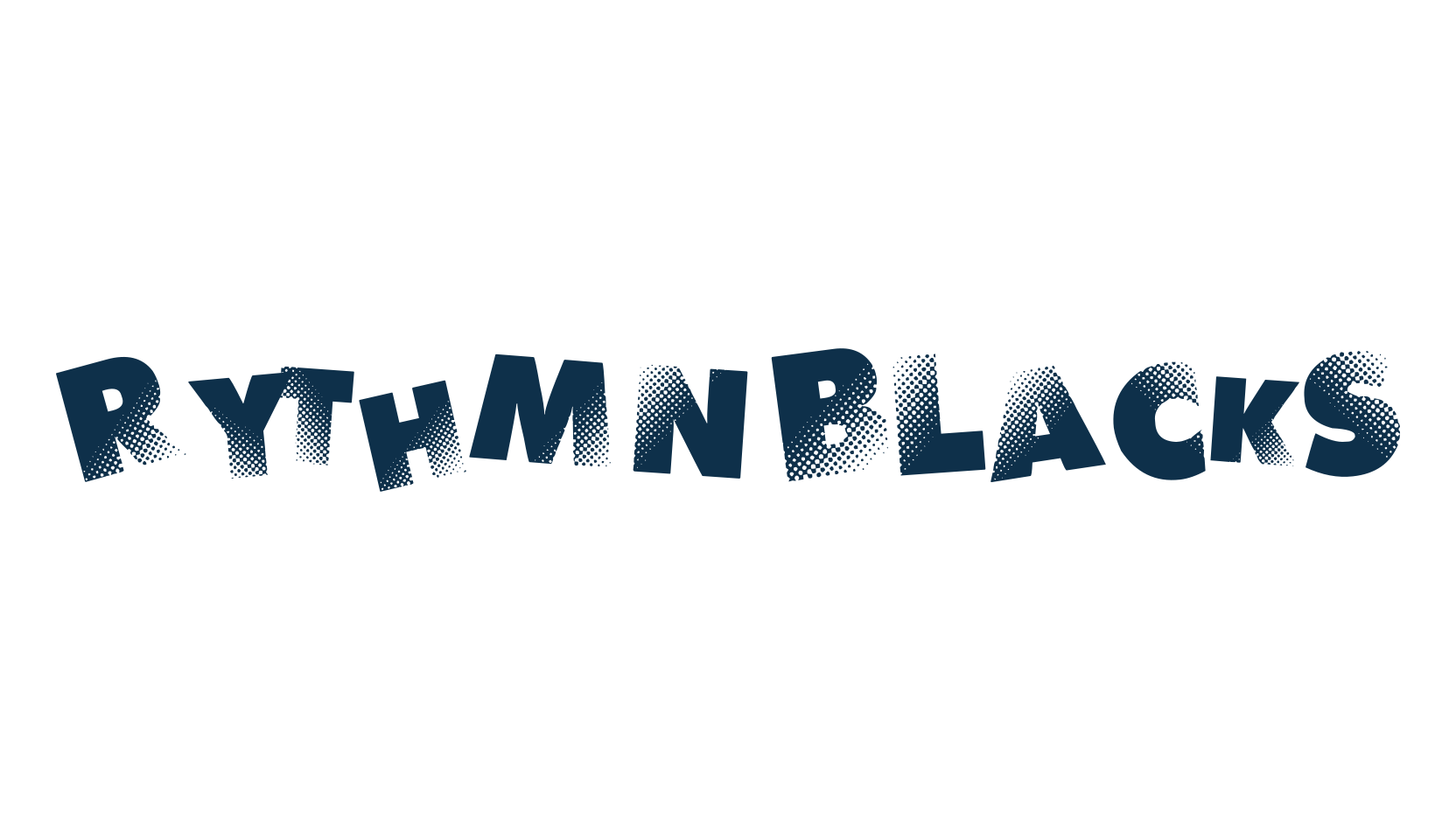 Rythm N Blacks, distorted font preview