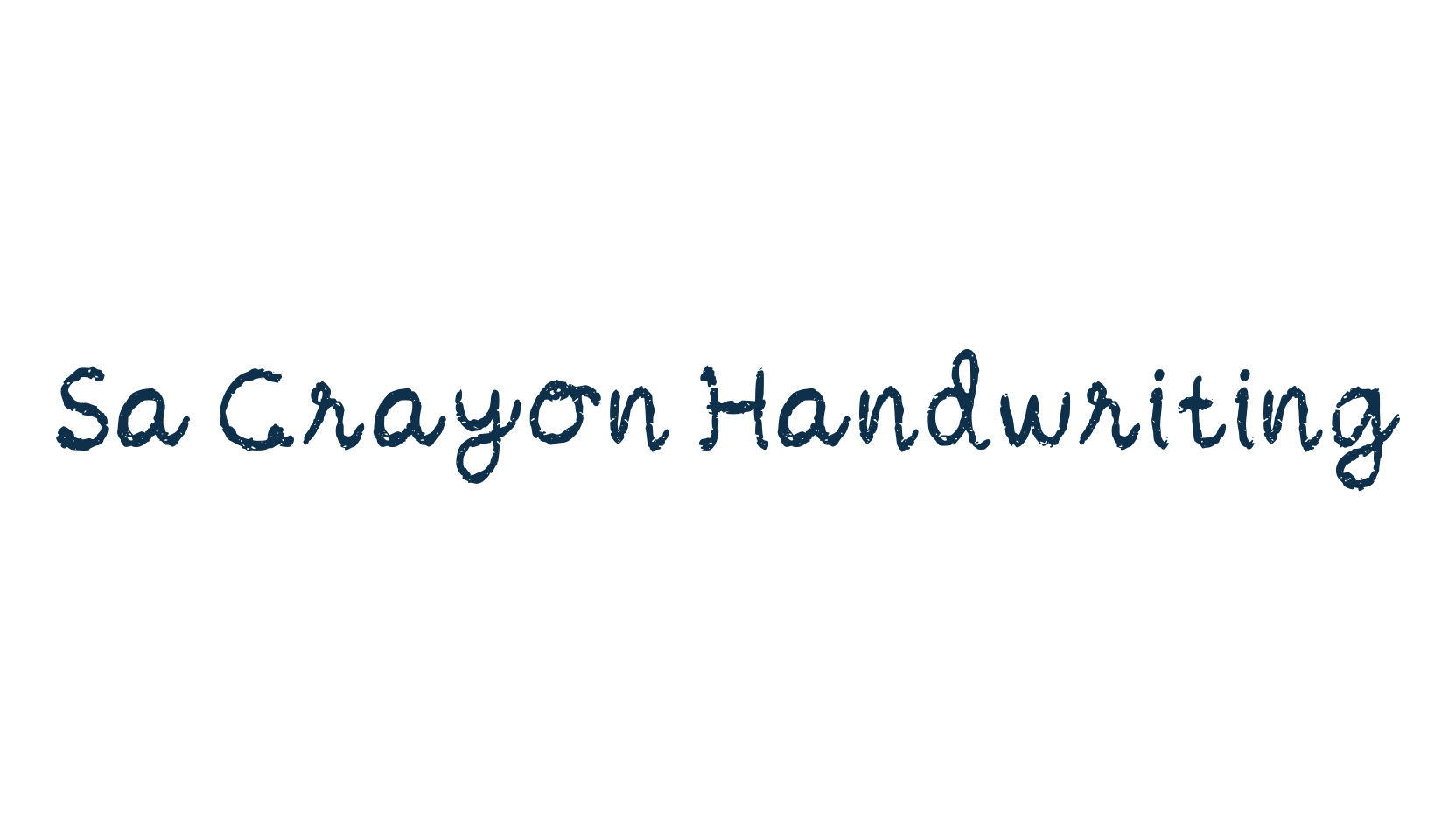 Sa Crayon Handwriting, school font preview