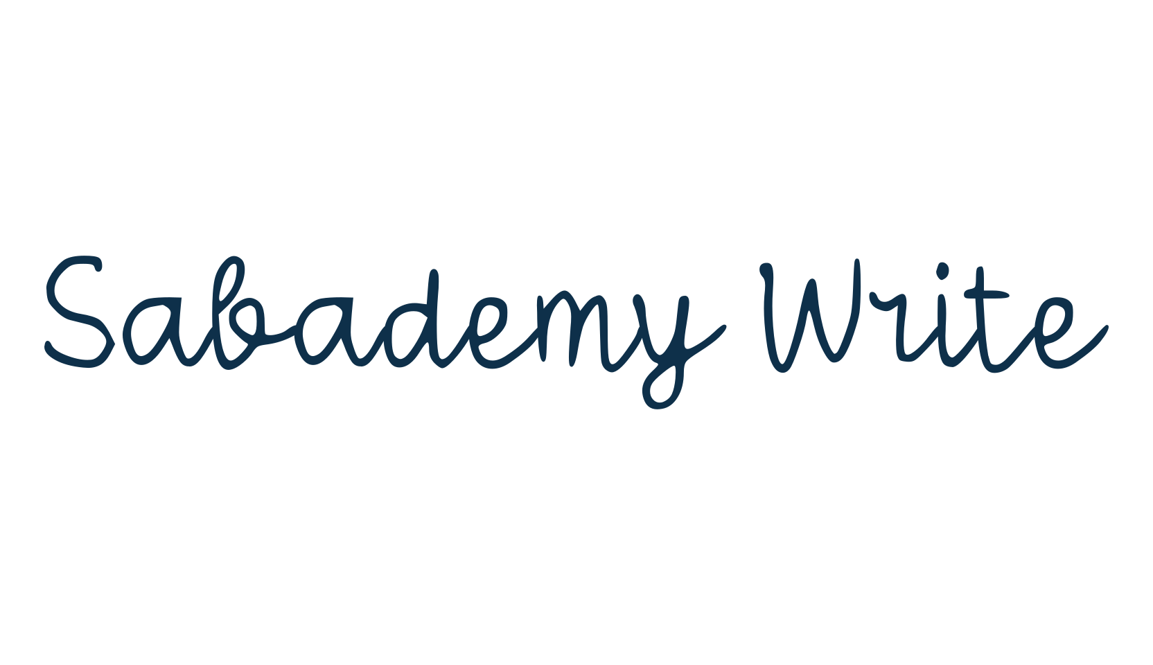 Sabademy Write, handwriting font preview