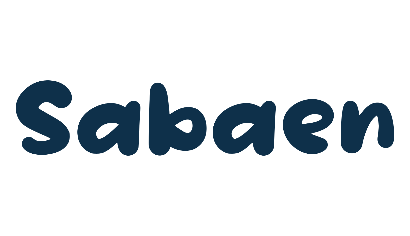 Sabaen, fancy cartoon decorative font preview