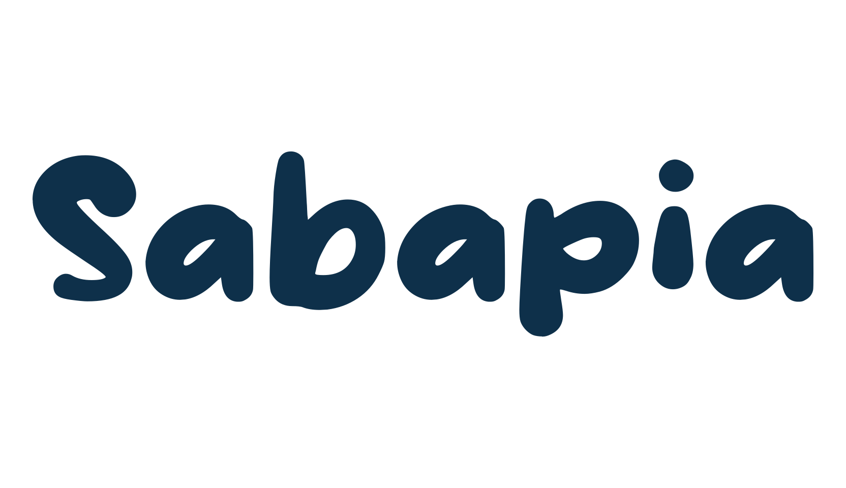 Sabapia, cartoon font preview