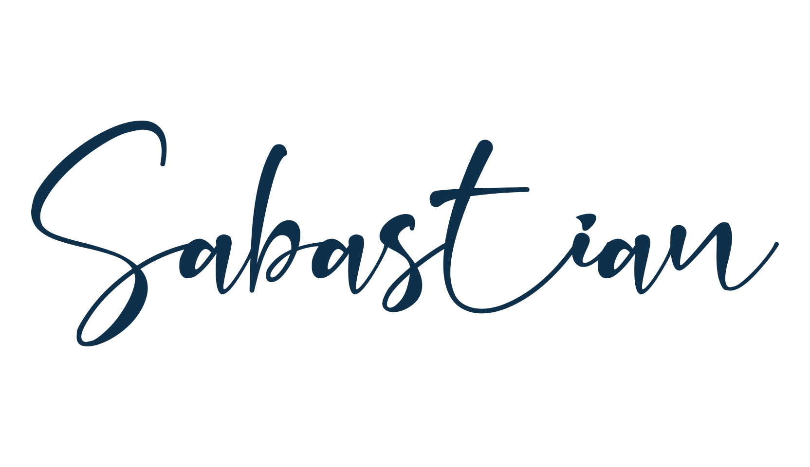 Sabastian, script handwritten fancy decorative calligraphy font preview