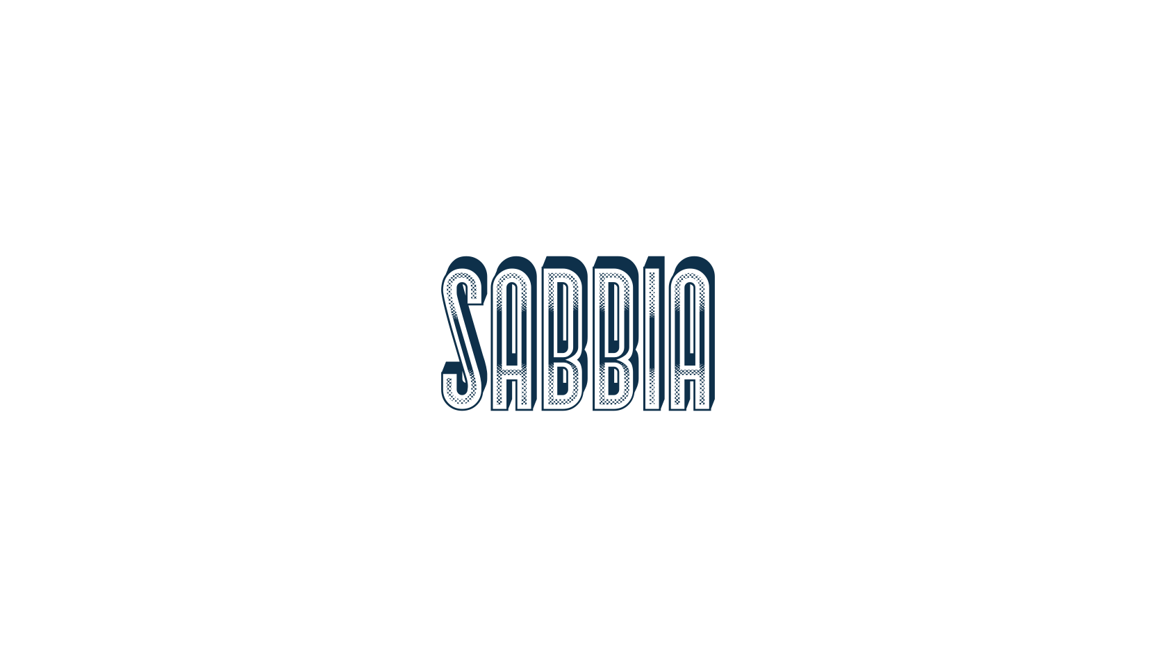 Sabbia, retro font preview