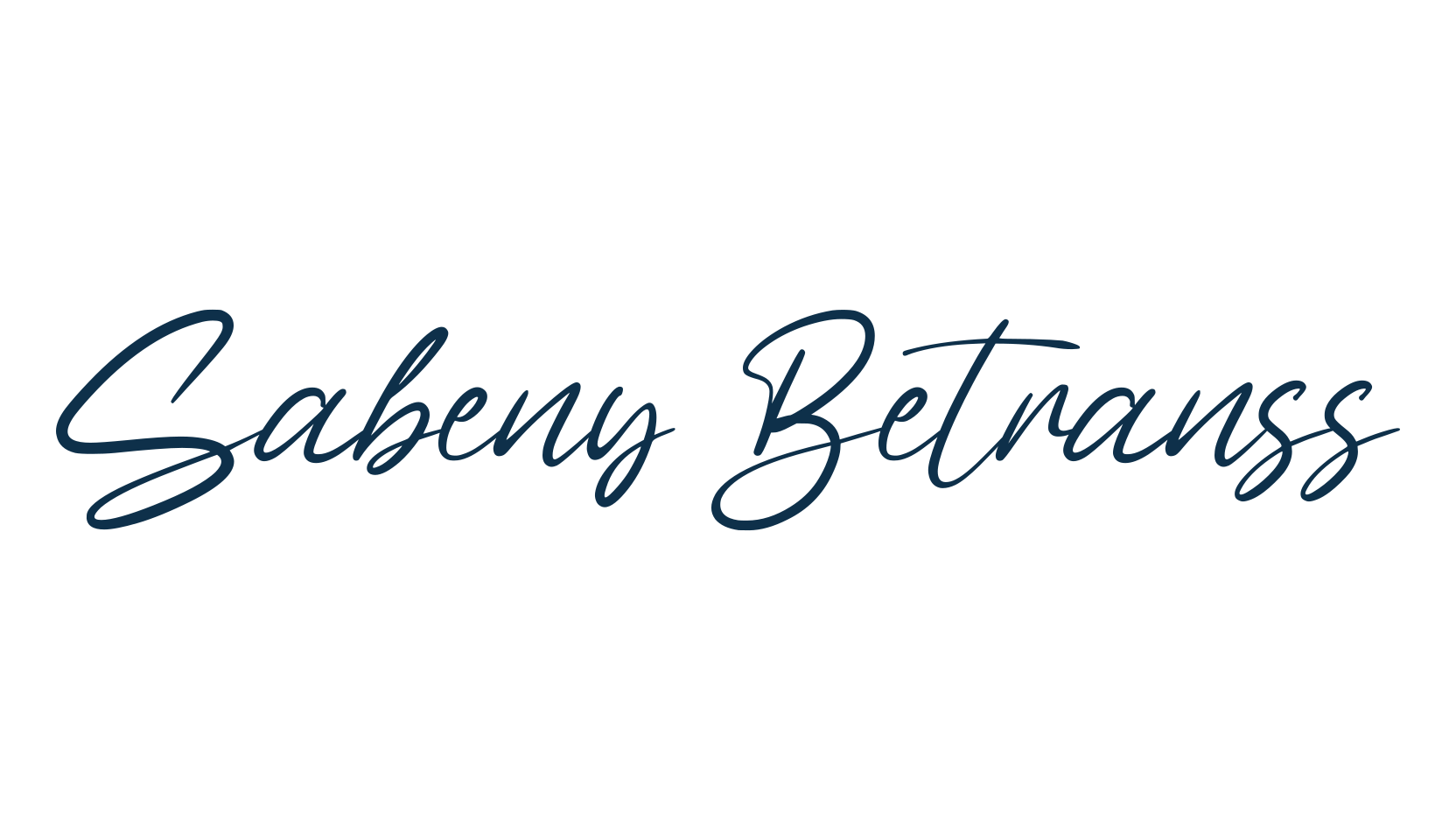 Sabeny Betranss, handwriting font preview