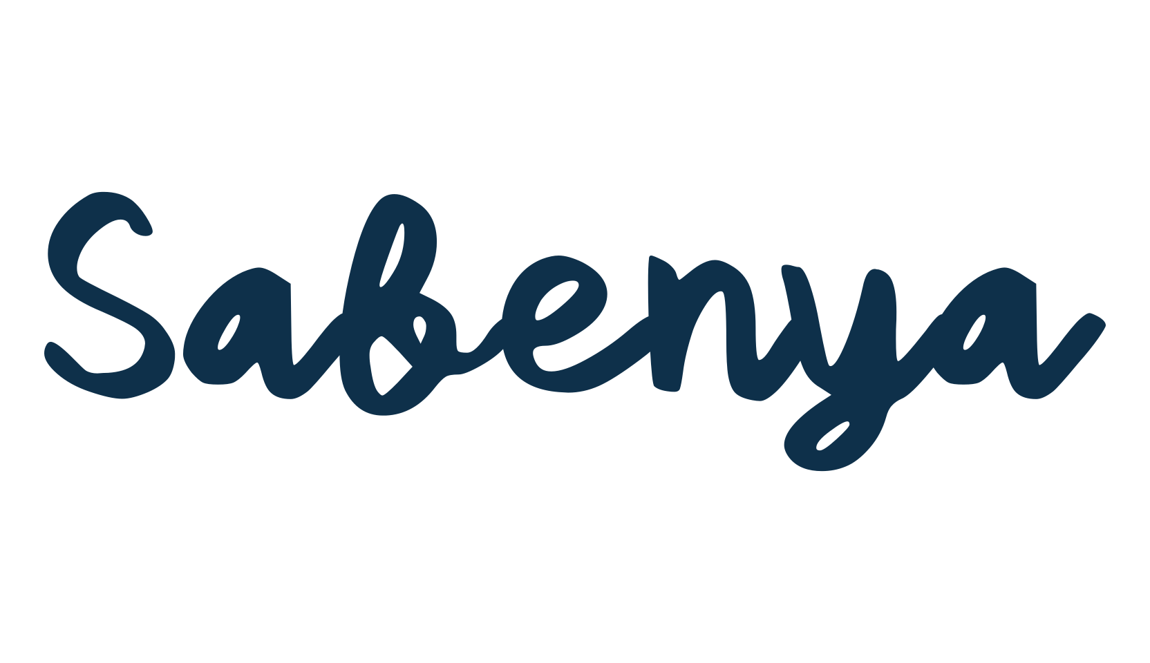Sabenya, handwriting font preview