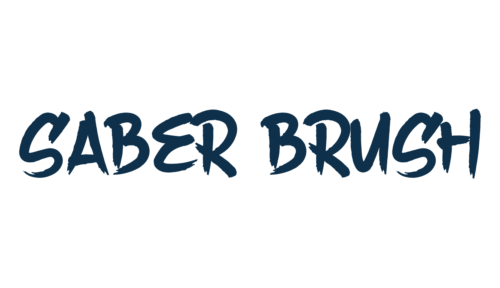Saber Brush, script brush fancy decorative calligraphy font preview