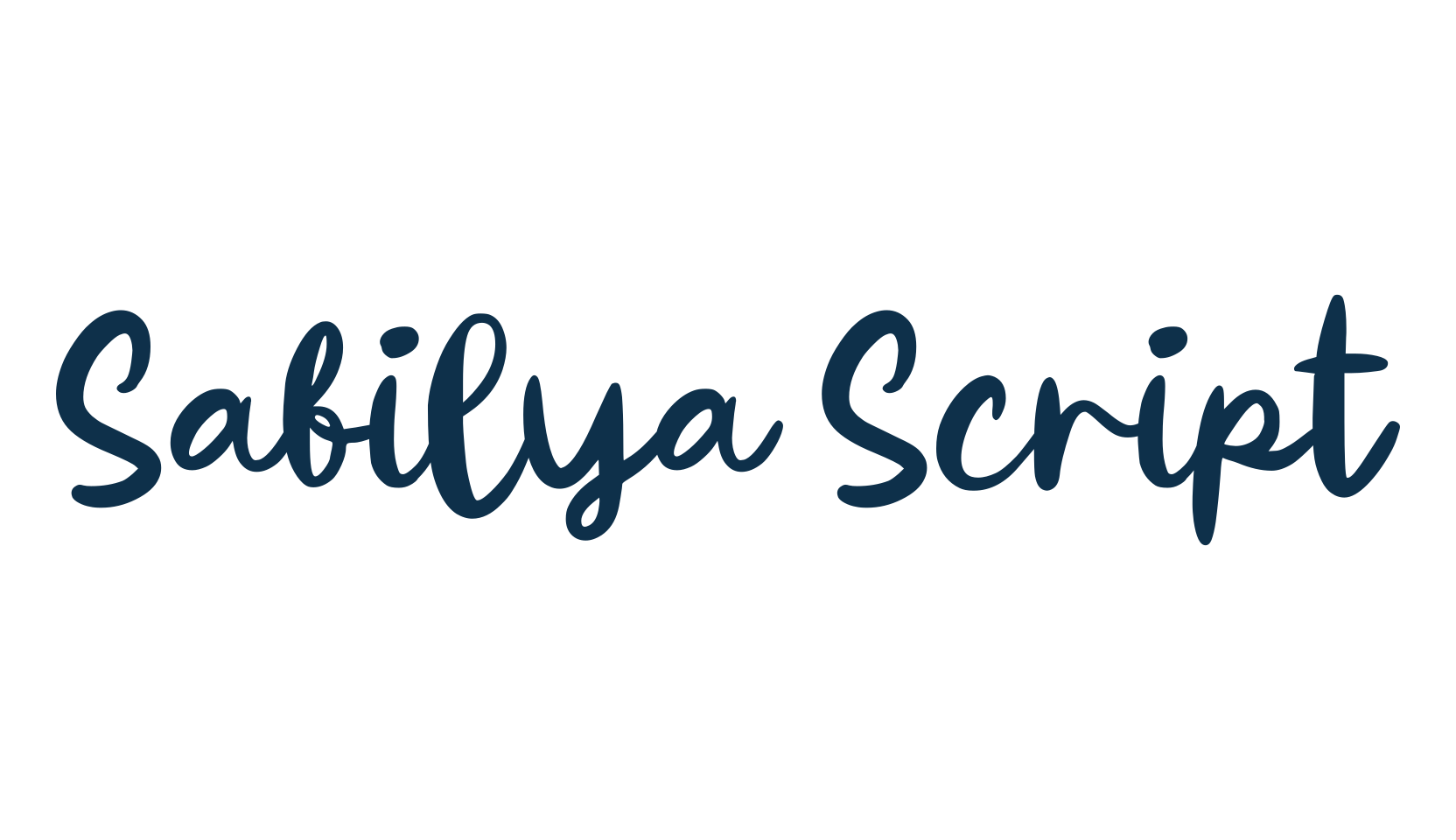 Sabilya Script, display market font preview