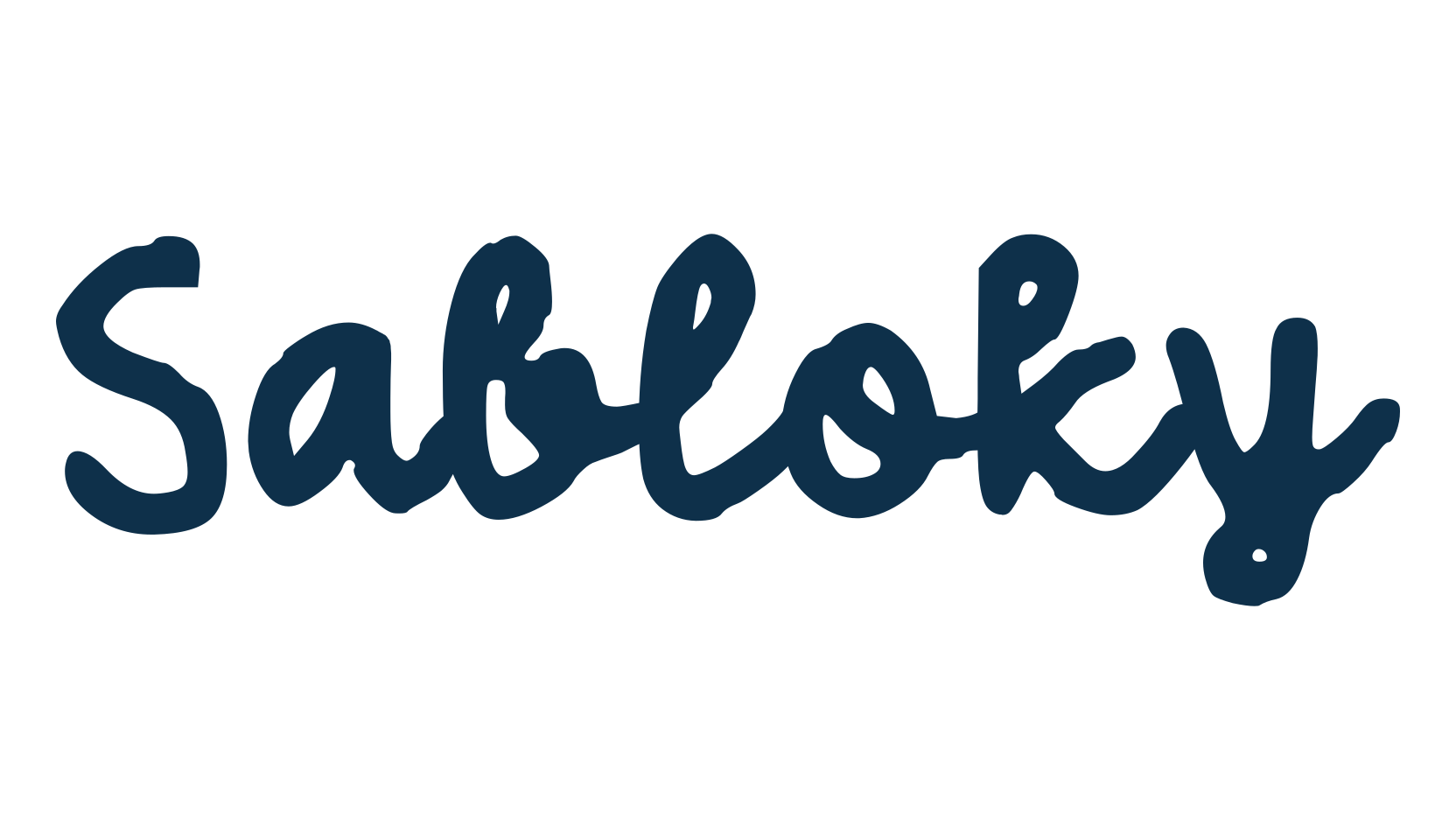 Sabloky, script handwritten fancy decorative calligraphy font preview