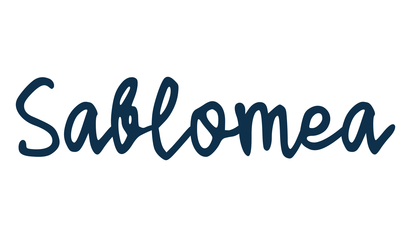 Sablomea, handwriting font preview