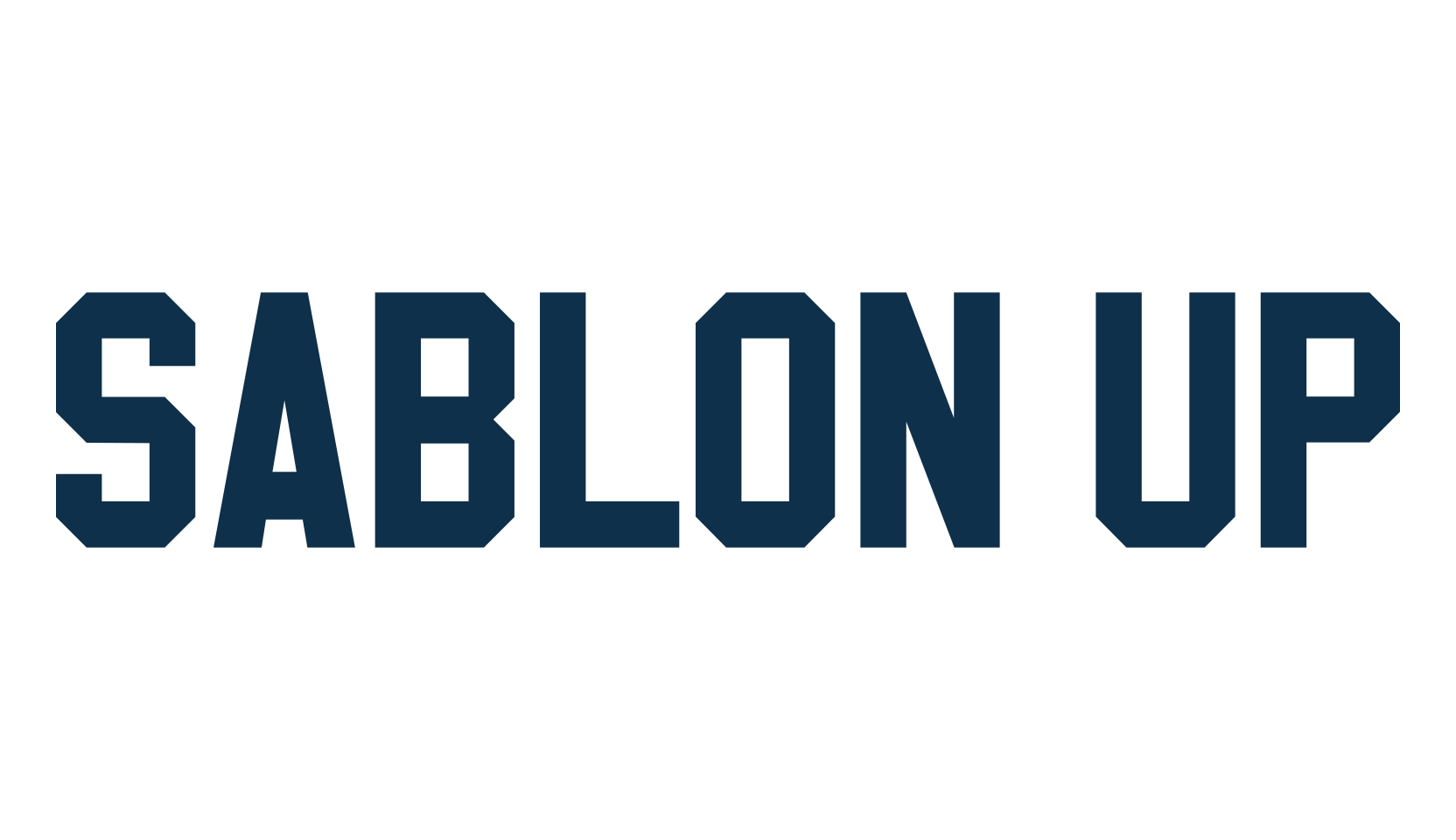 Sablon Up, old school font preview