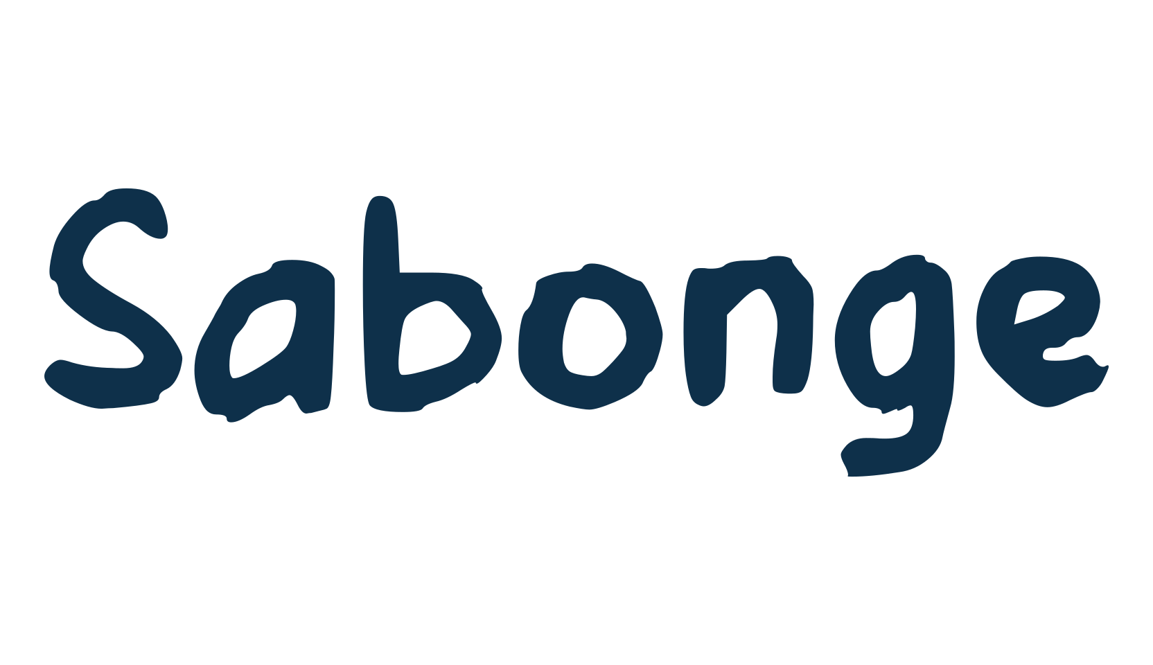 Sabonge, brush font preview
