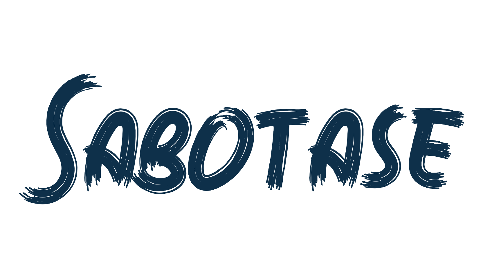 Sabotase, brush font preview