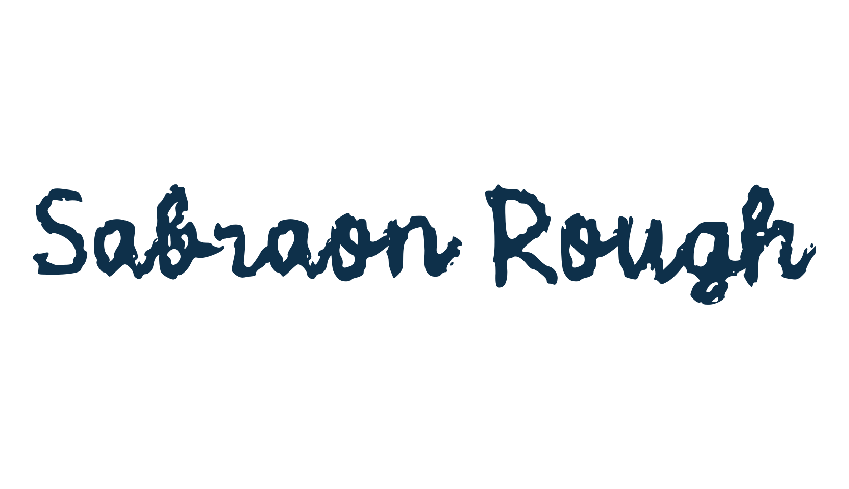 Sabraon Rough, trash font preview