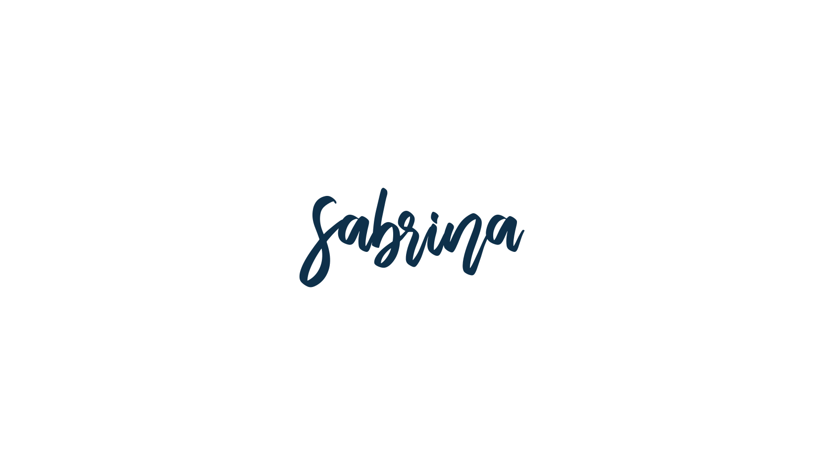 Sabrina (sabrina-5), brush font preview