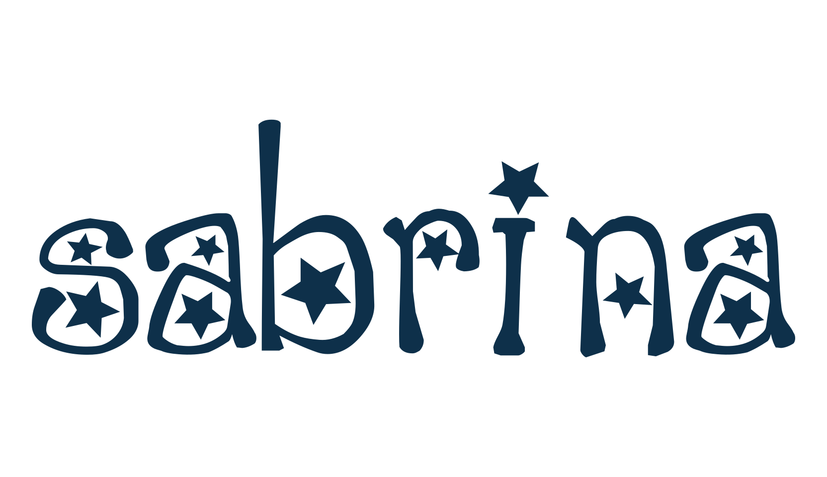 Sabrina (sabrina), fancy decorative font preview