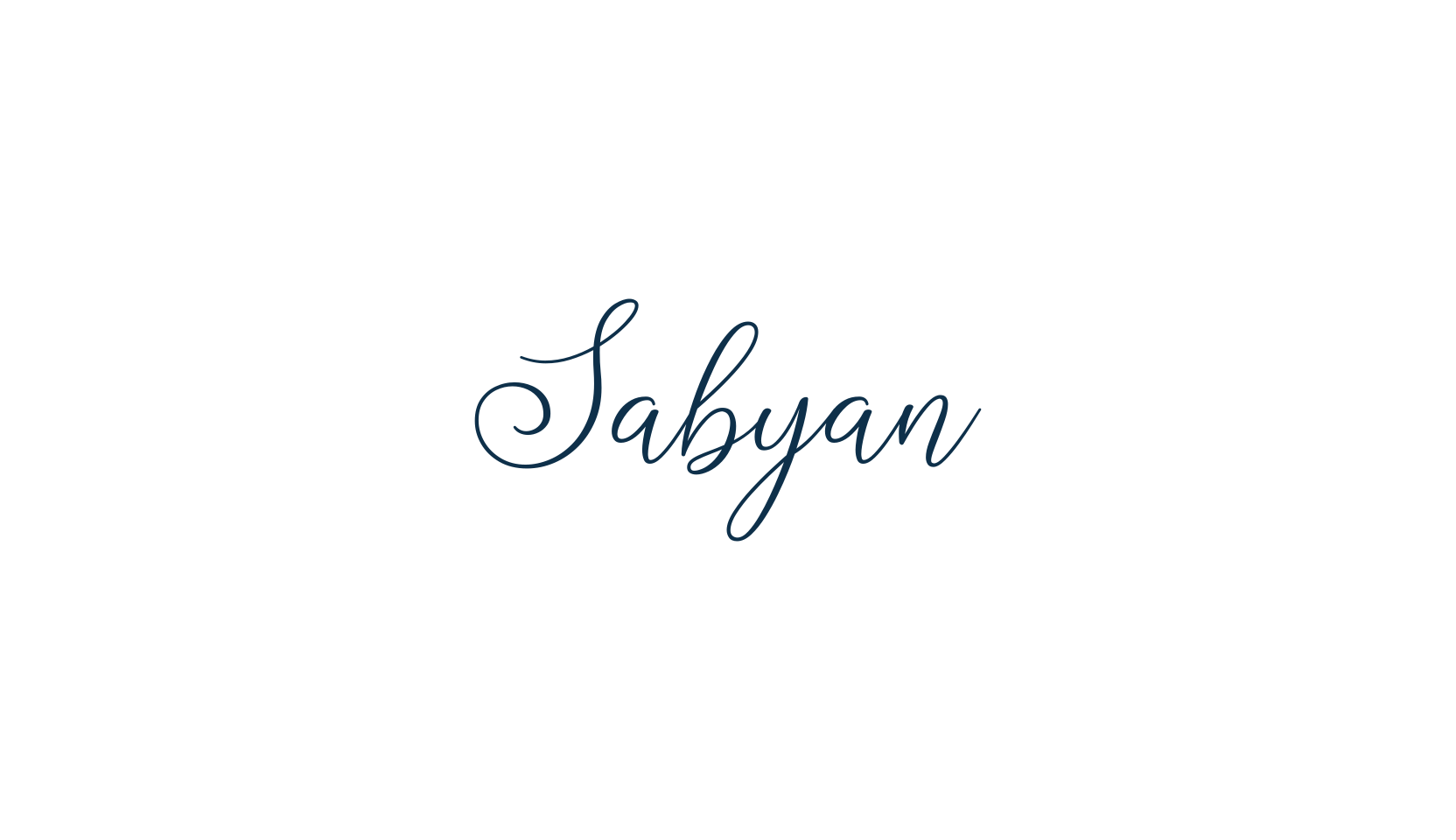 Sabyan, script calligraphy fancy decorative font preview