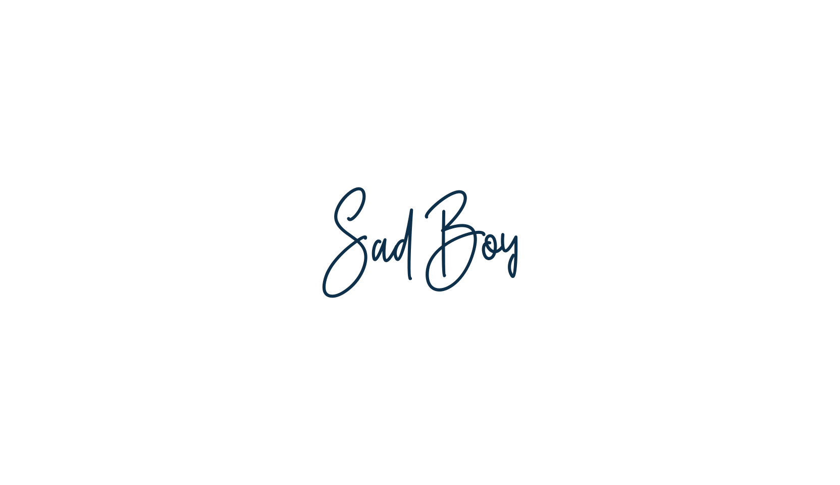 Sad Boy, script handwritten fancy decorative calligraphy font preview