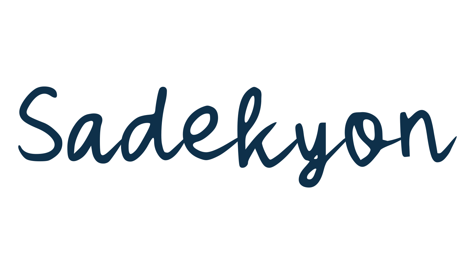 Sadekyon, script handwritten fancy decorative calligraphy font preview
