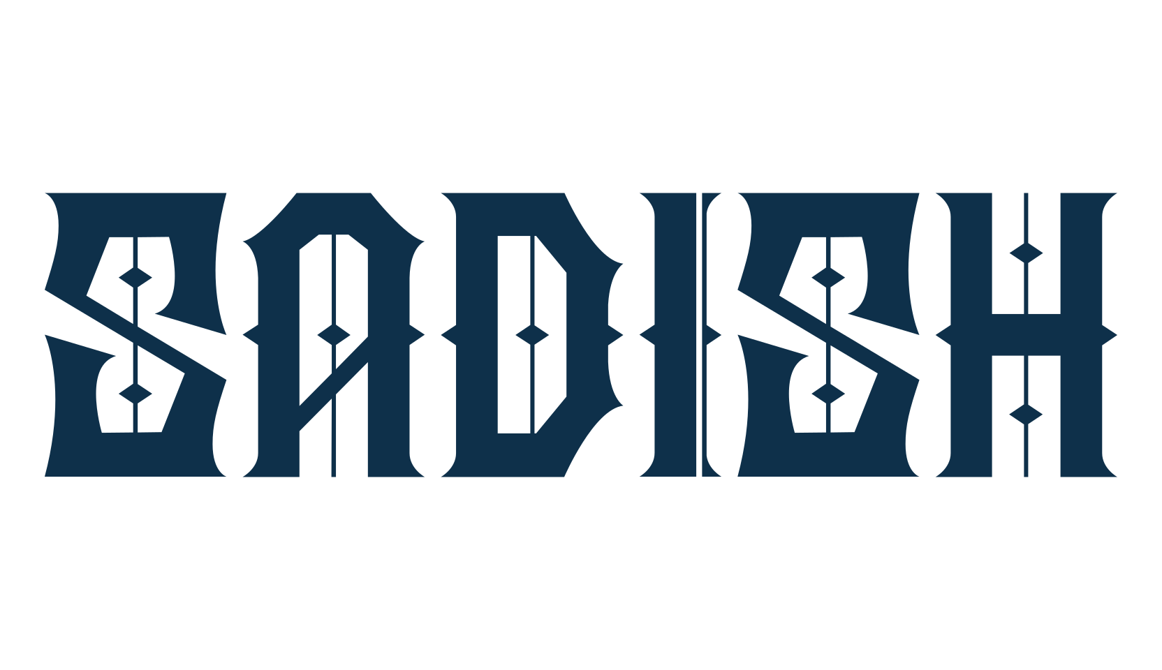 Sadish, gothic modern font preview