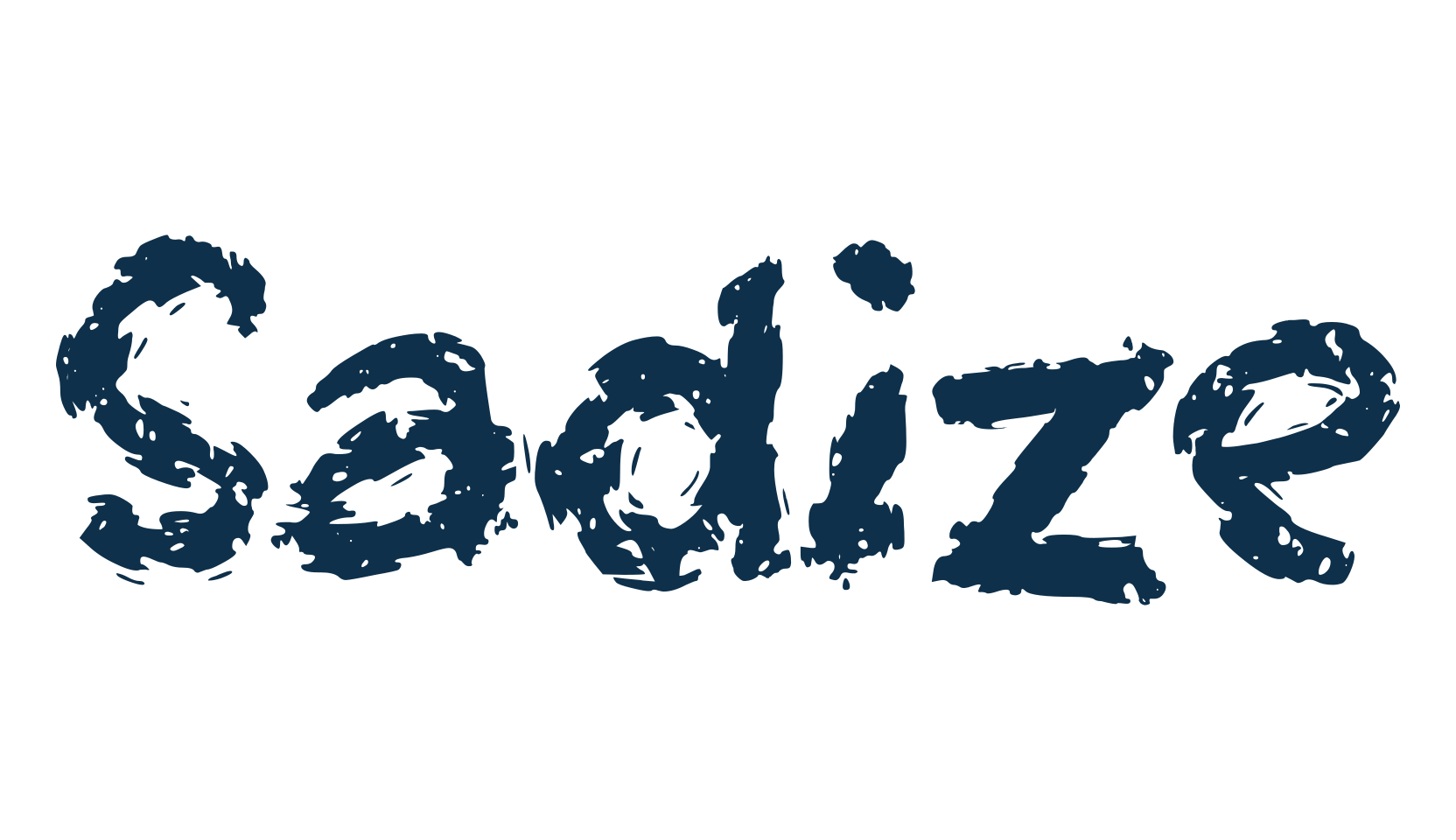 Sadize, script trash fancy decorative calligraphy font preview