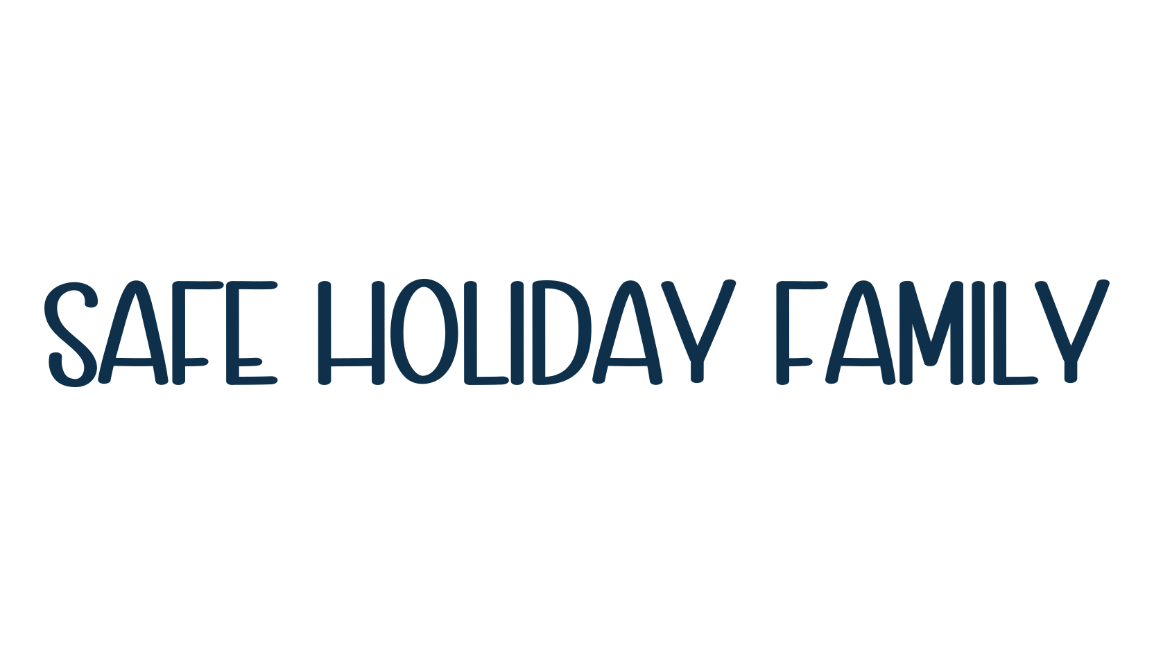 Safe Holiday Family, fancy various decorative font preview