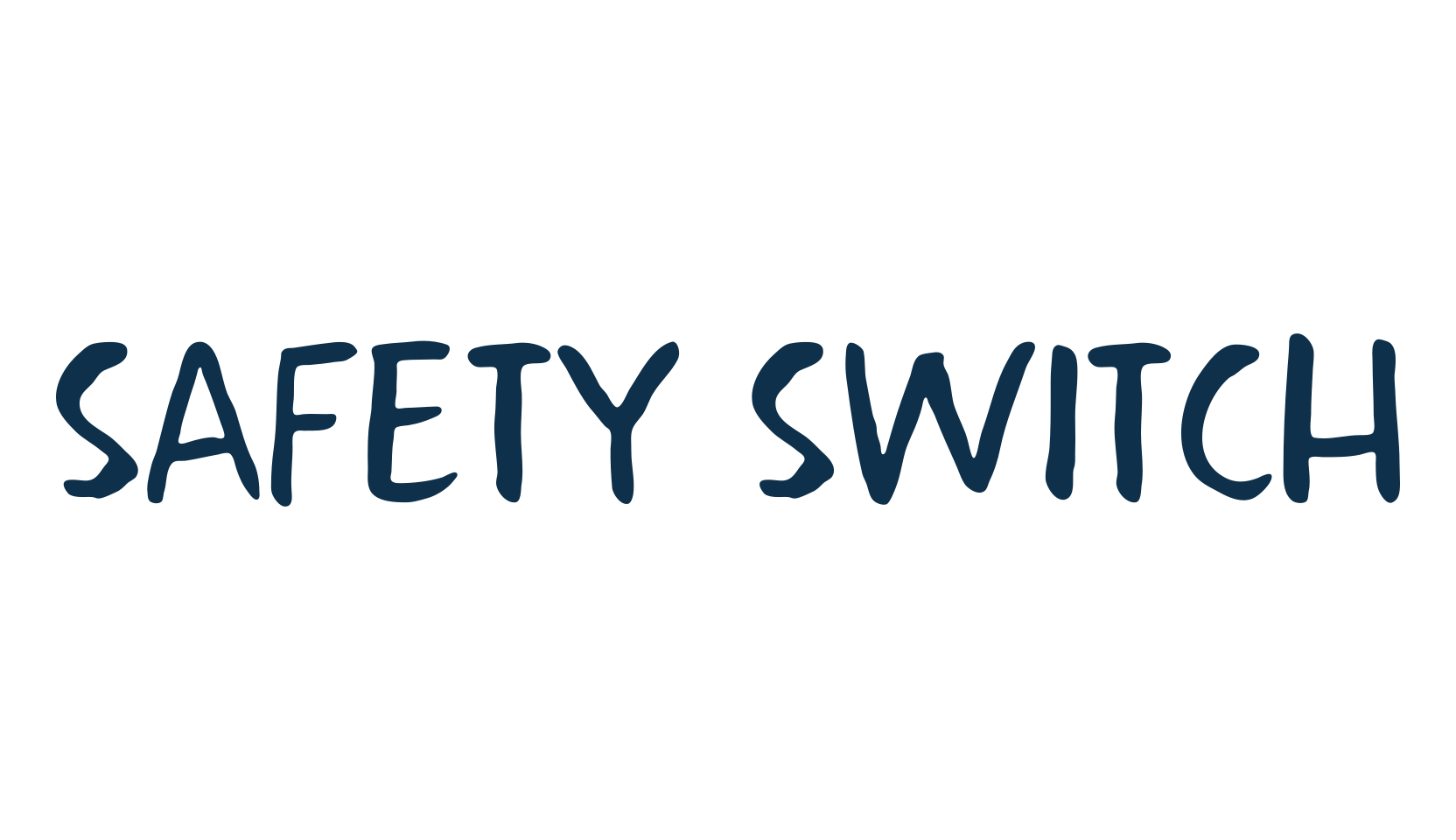 Safety Switch, brush font preview