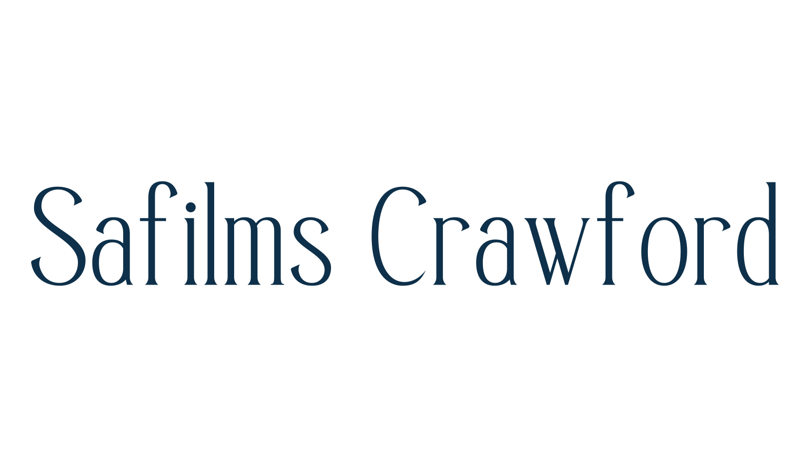 Safilms Crawford, serif font preview