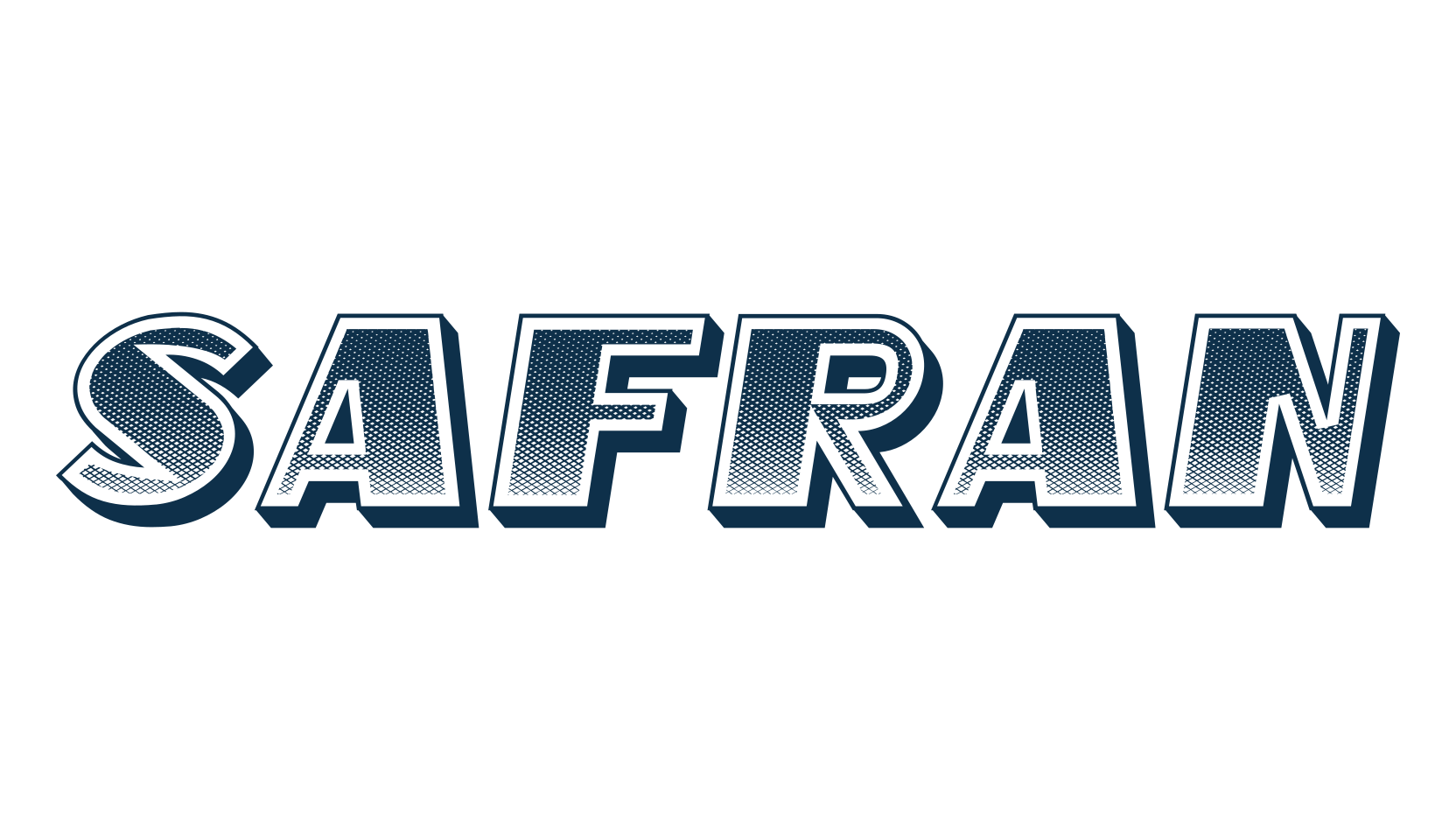 Safran, fancy retro decorative font preview