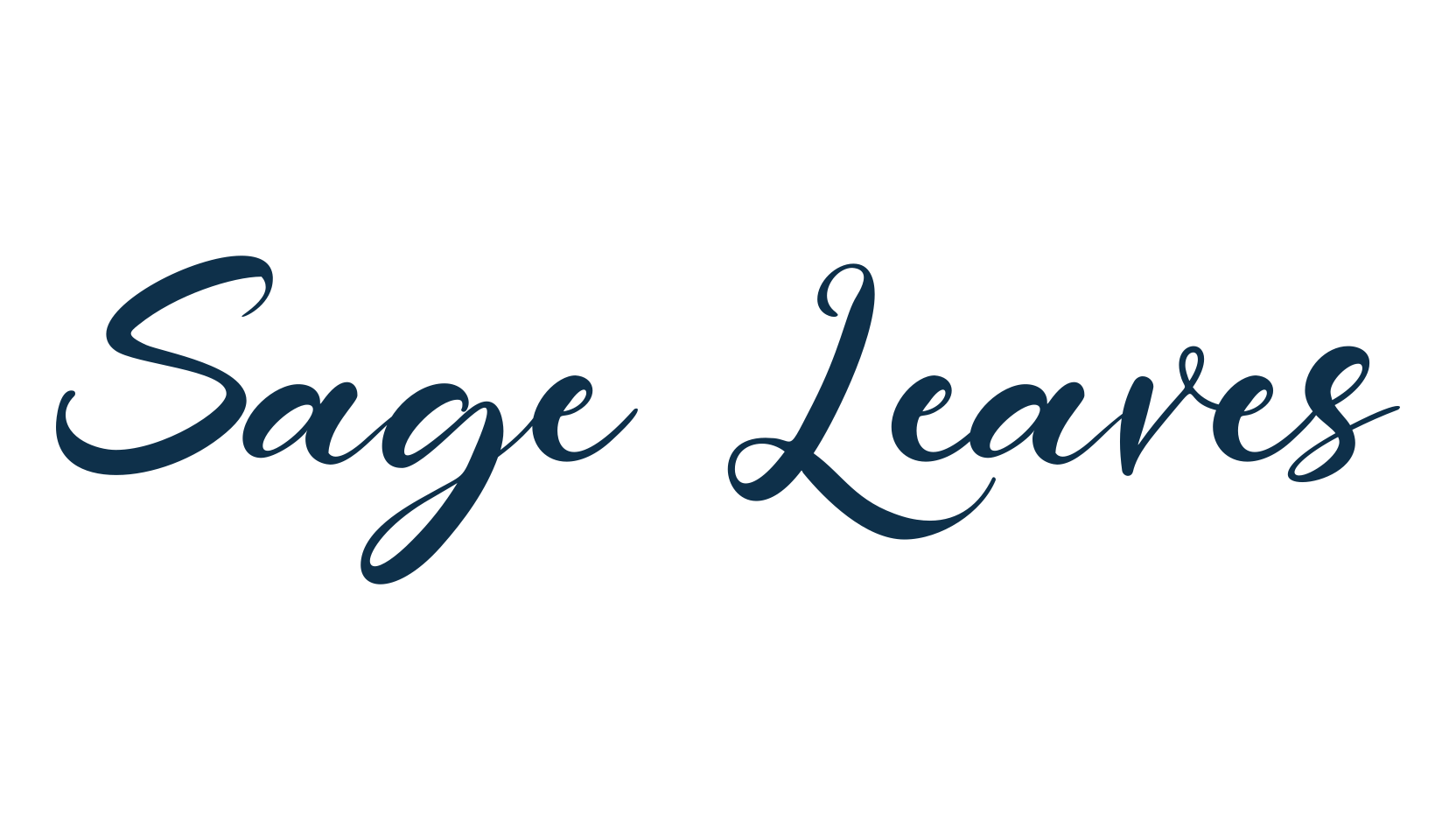 Sage Leaves, calligraphy font preview
