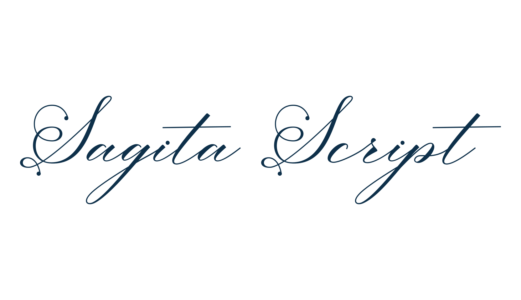Sagita Script, script calligraphy fancy decorative font preview