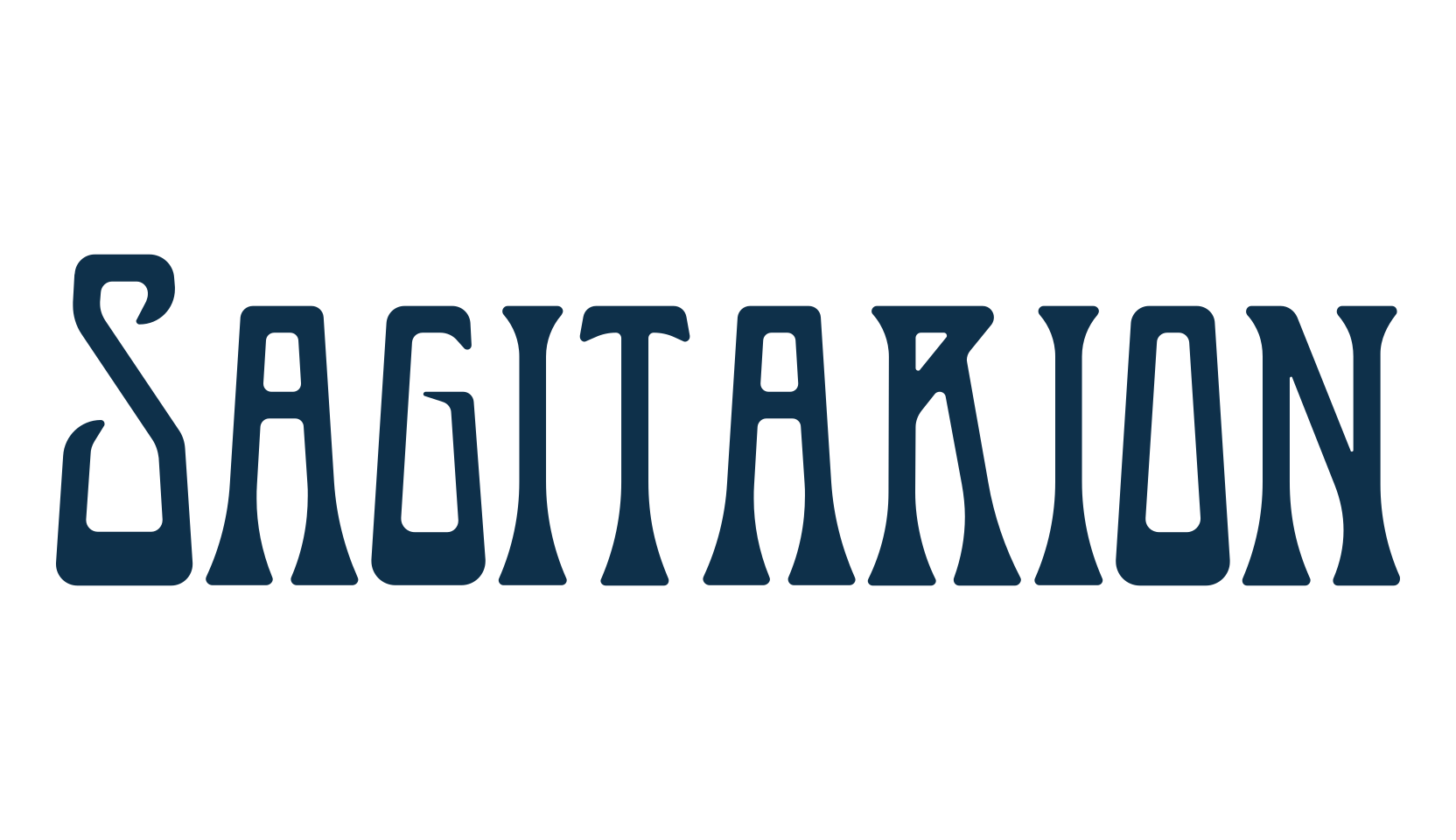 Sagitarion, retro font preview