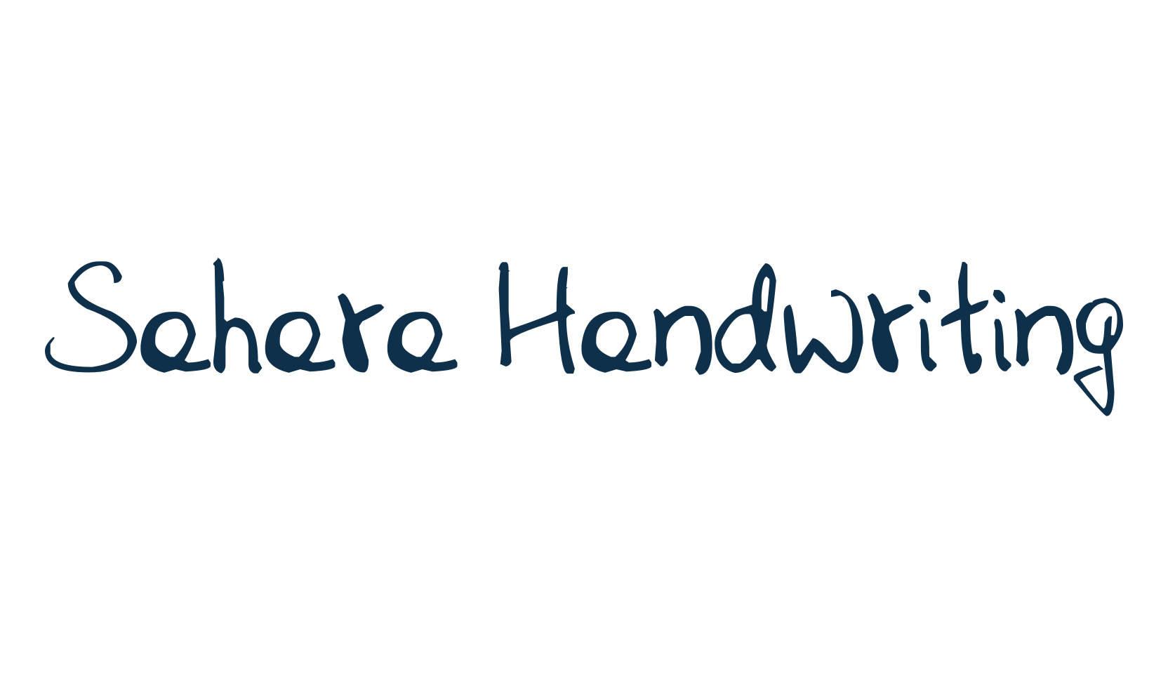 Sahara Handwriting, handwriting font preview