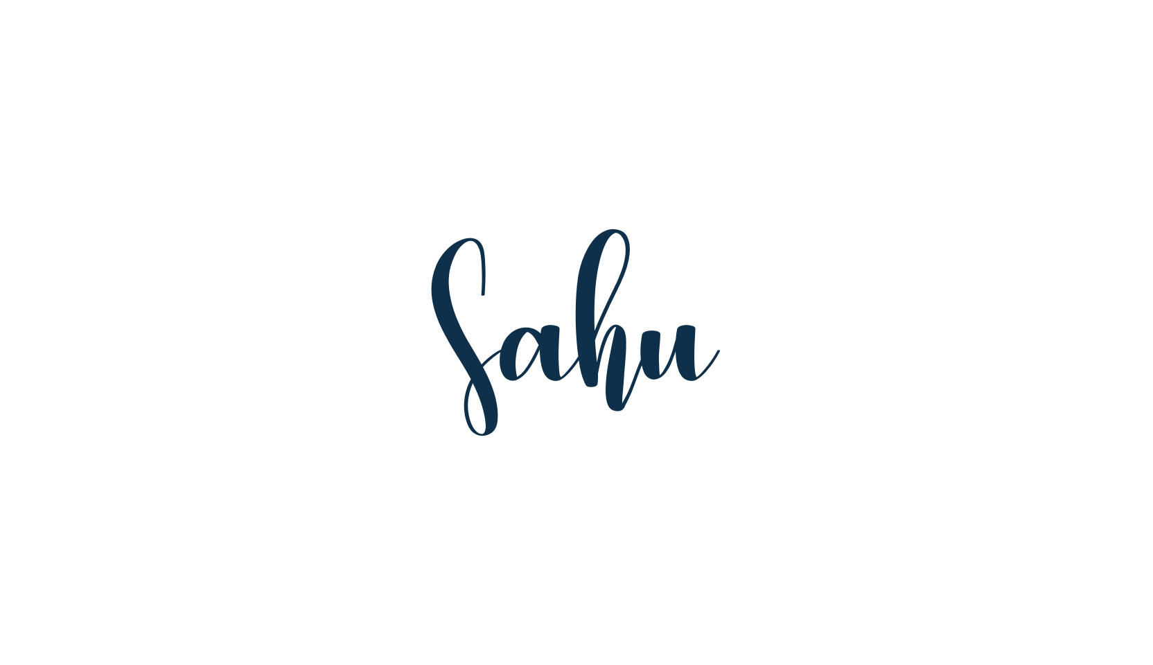 Sahu, script calligraphy fancy decorative font preview