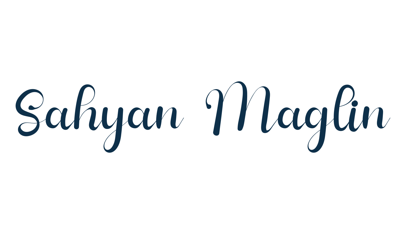 Sahyan Maglin, calligraphy font preview