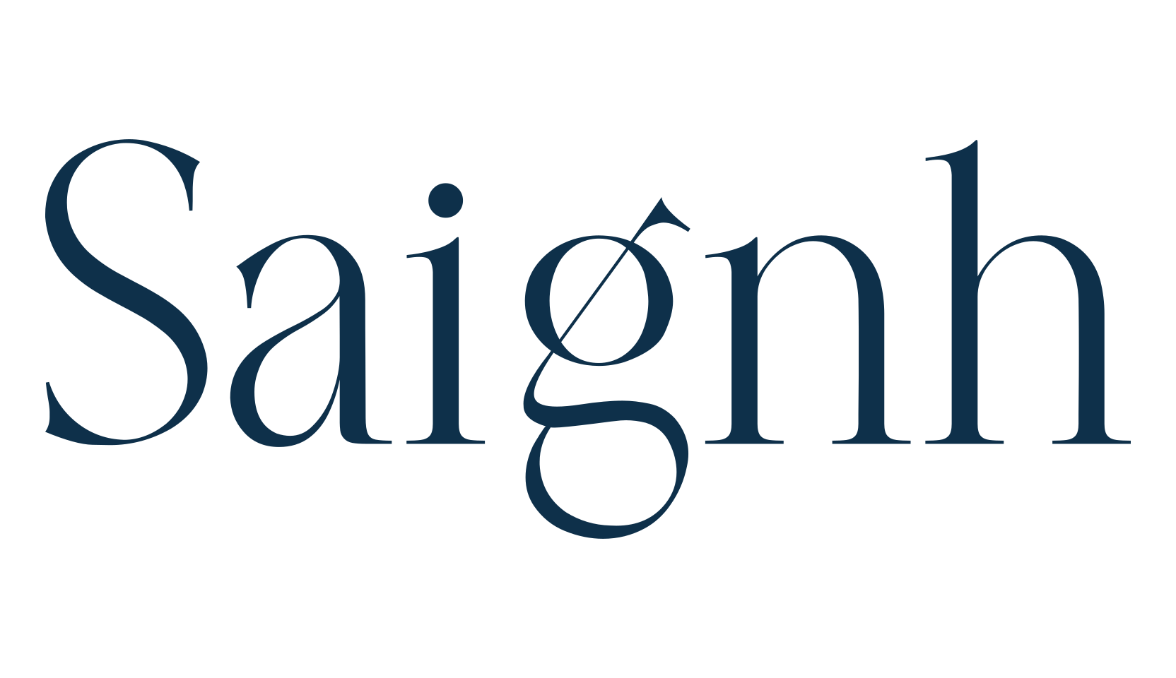 Saignh, basic serif font preview