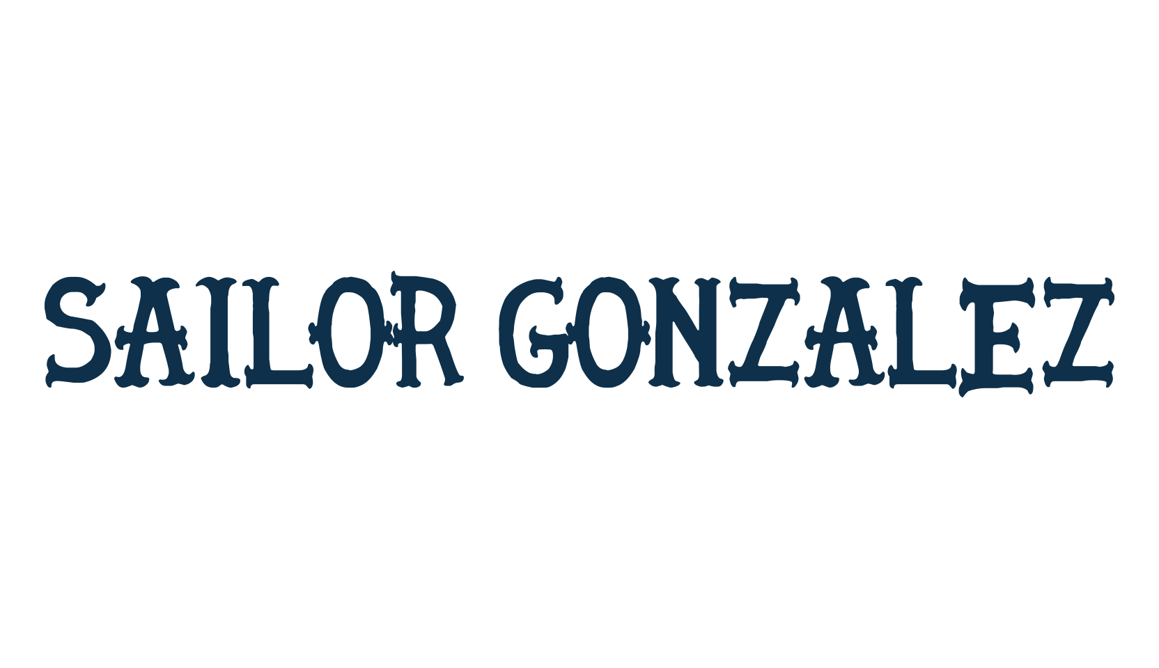 Sailor Gonzalez, fancy various decorative font preview