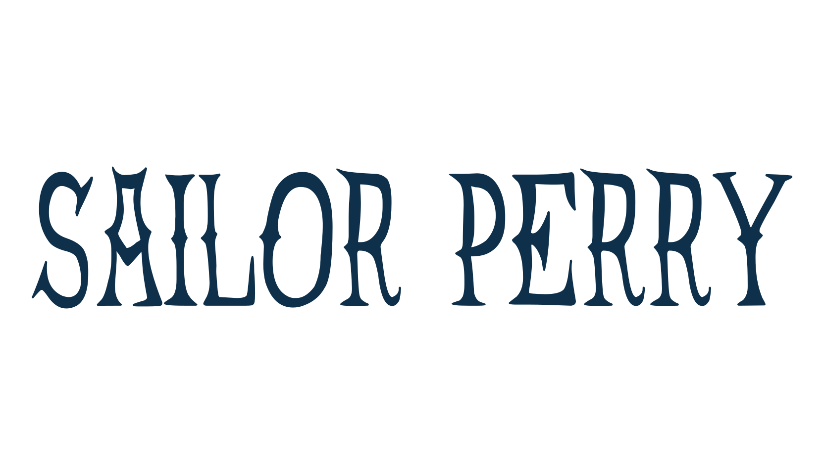 Sailor Perry, display market font preview