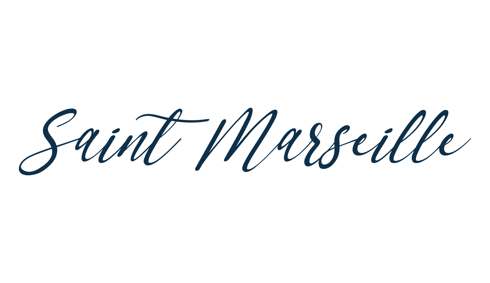 Saint Marseille, calligraphy font preview